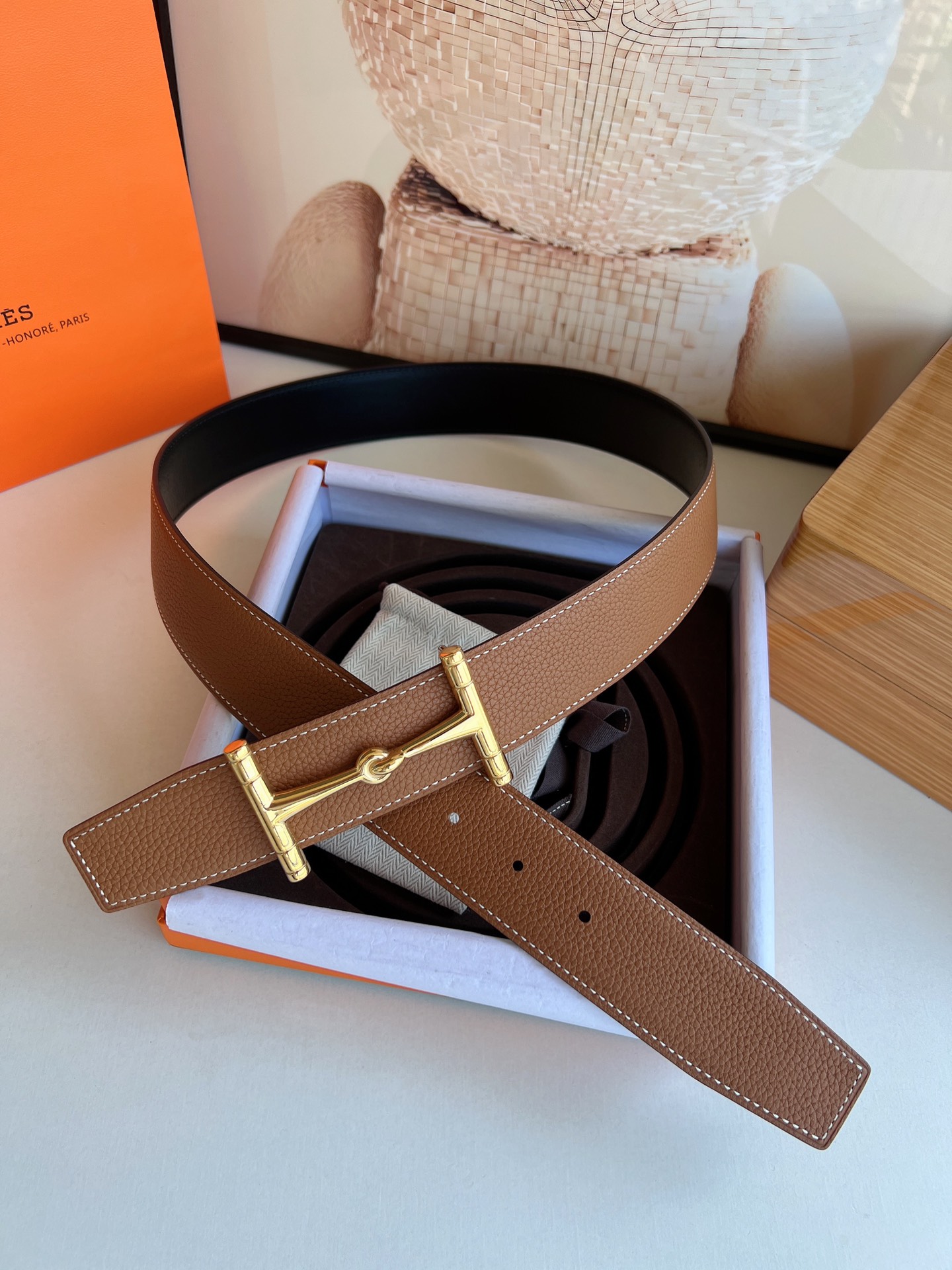 Hermès Male Basic Belt S-m