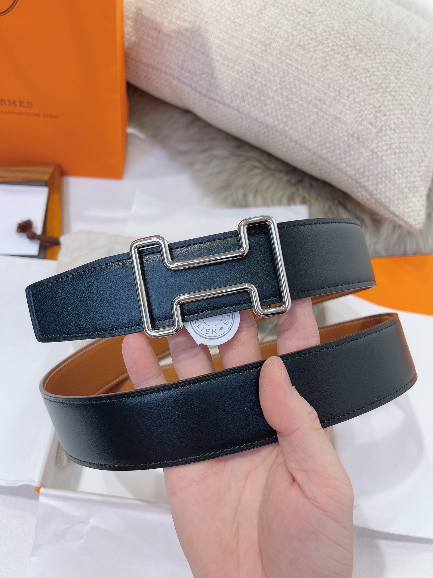 Hermès Male Basic Belt 38mm