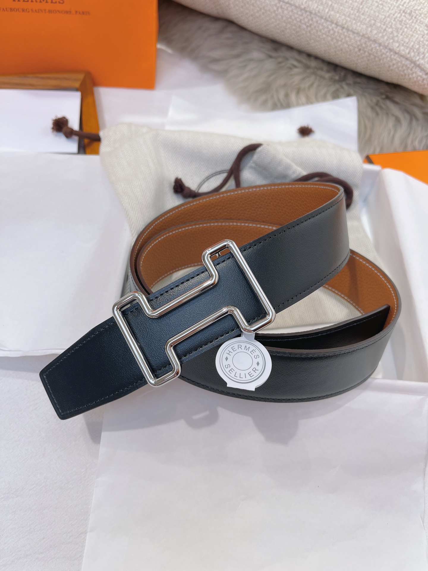 Hermès Male Basic Belt 38mm