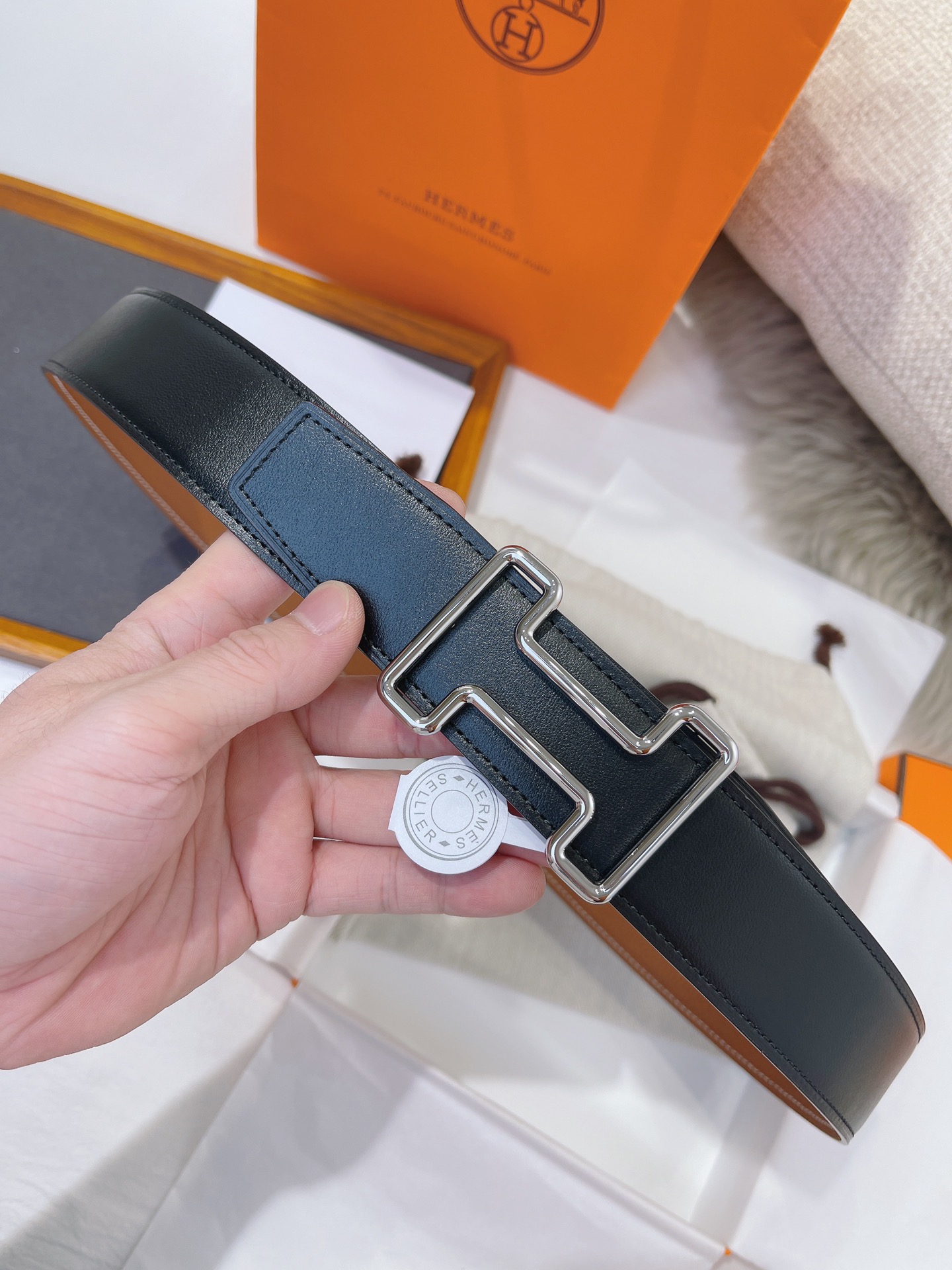 Hermès Male Basic Belt 38mm