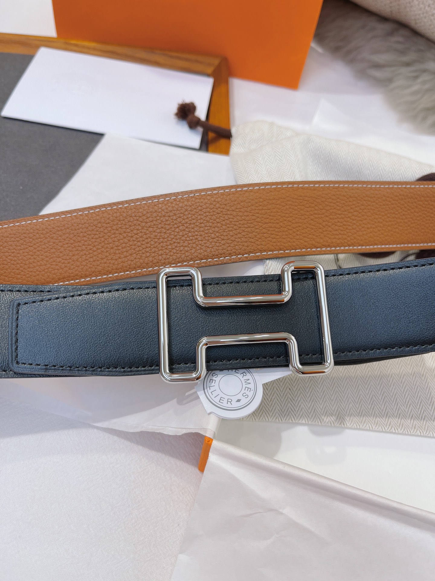 Hermès Male Basic Belt 38mm