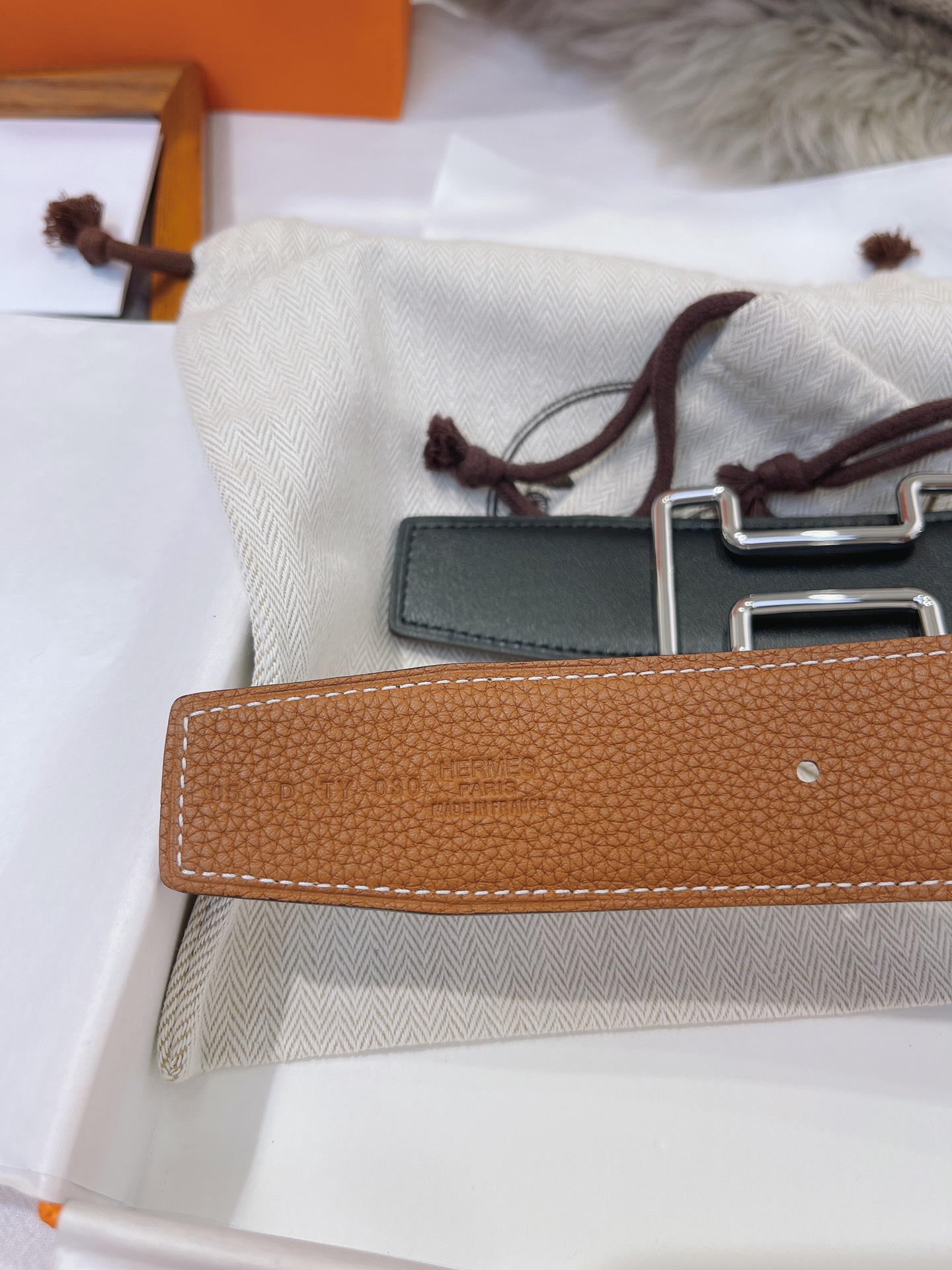 Hermès Male Basic Belt 38mm