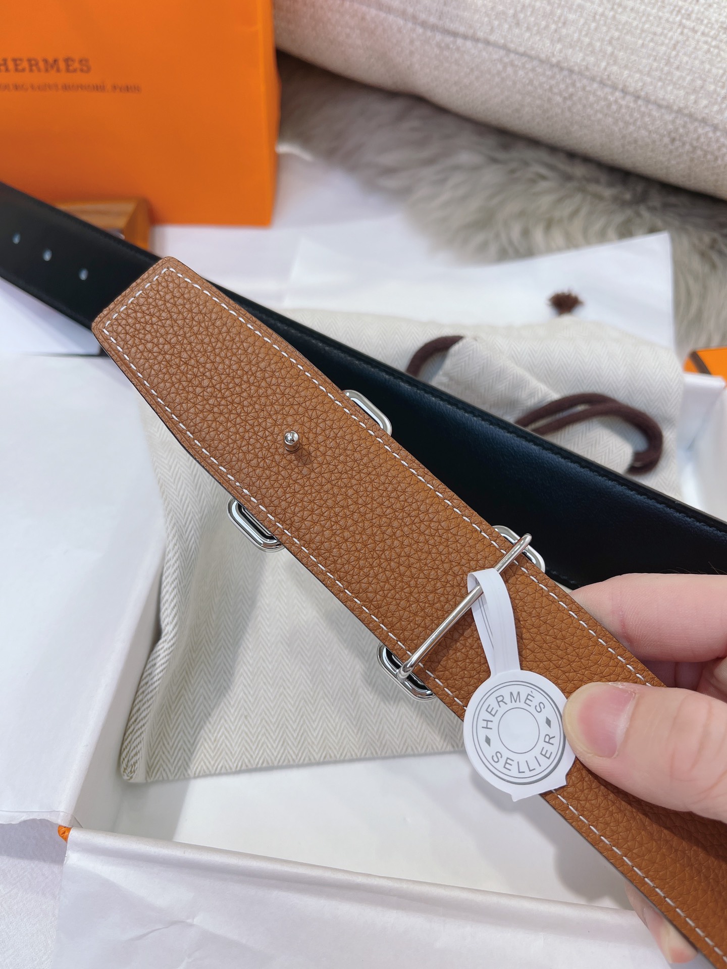 Hermès Male Basic Belt 38mm