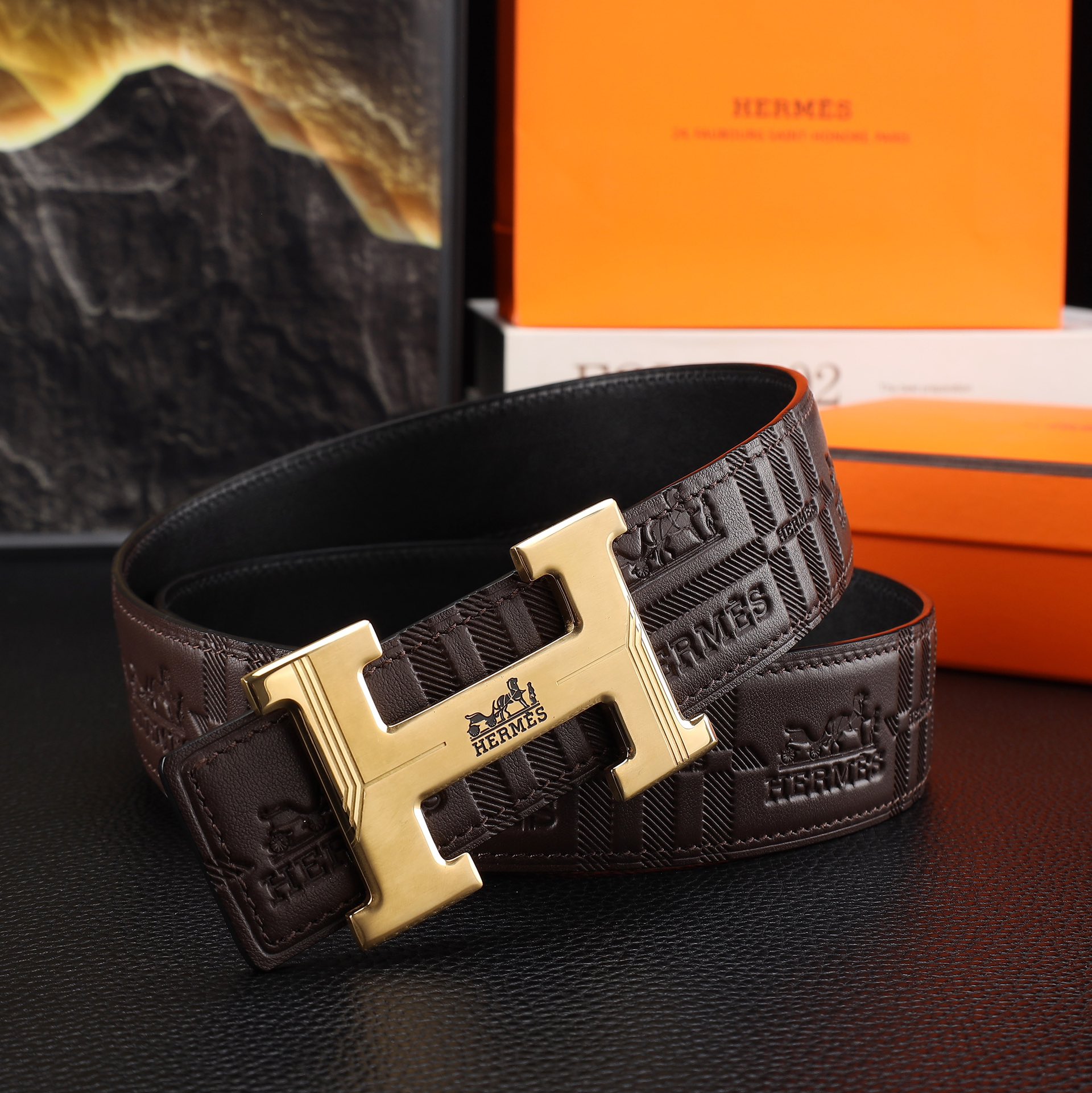 Hermès Male Basic Belt 38mm