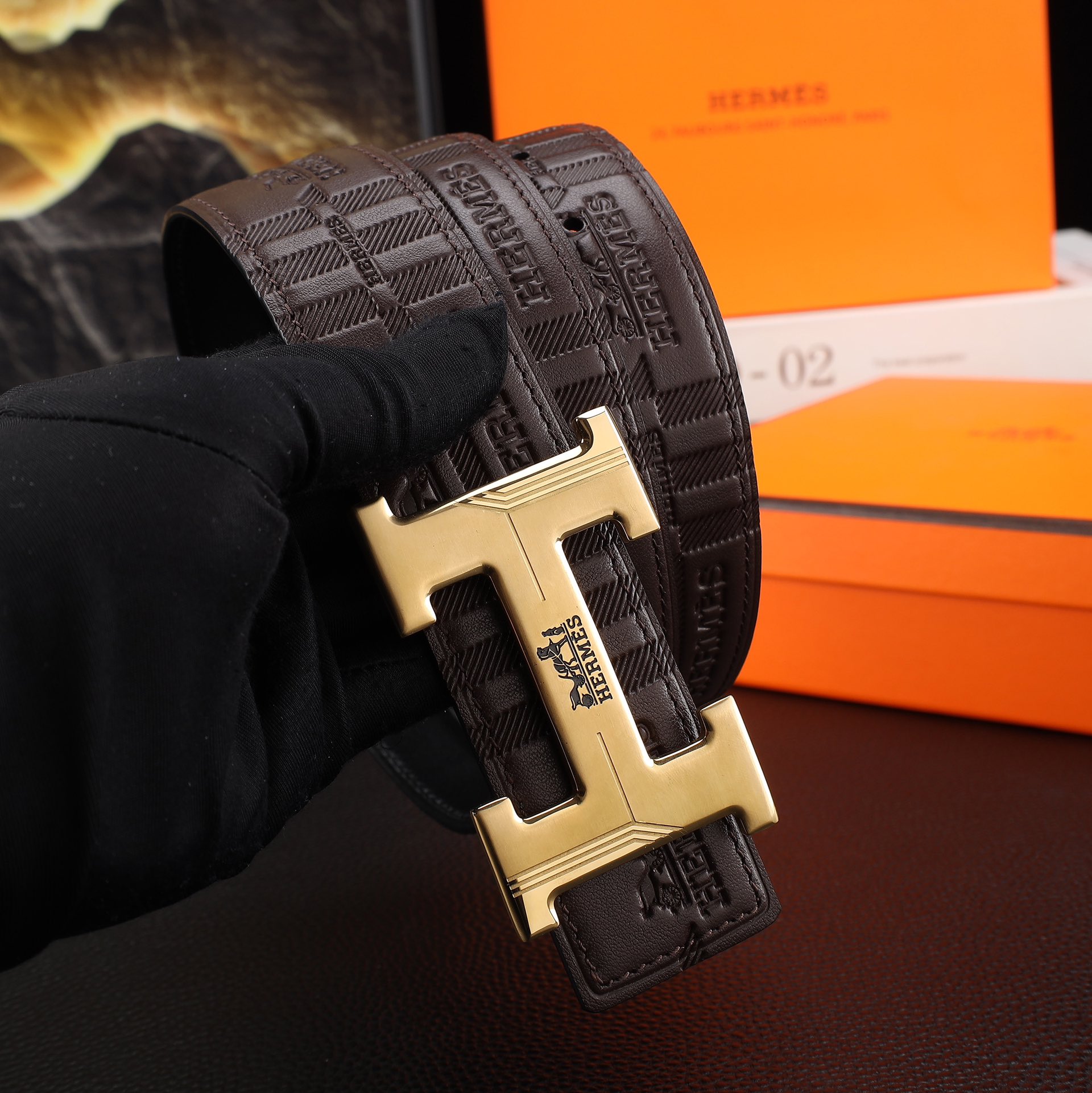 Hermès Male Basic Belt 38mm