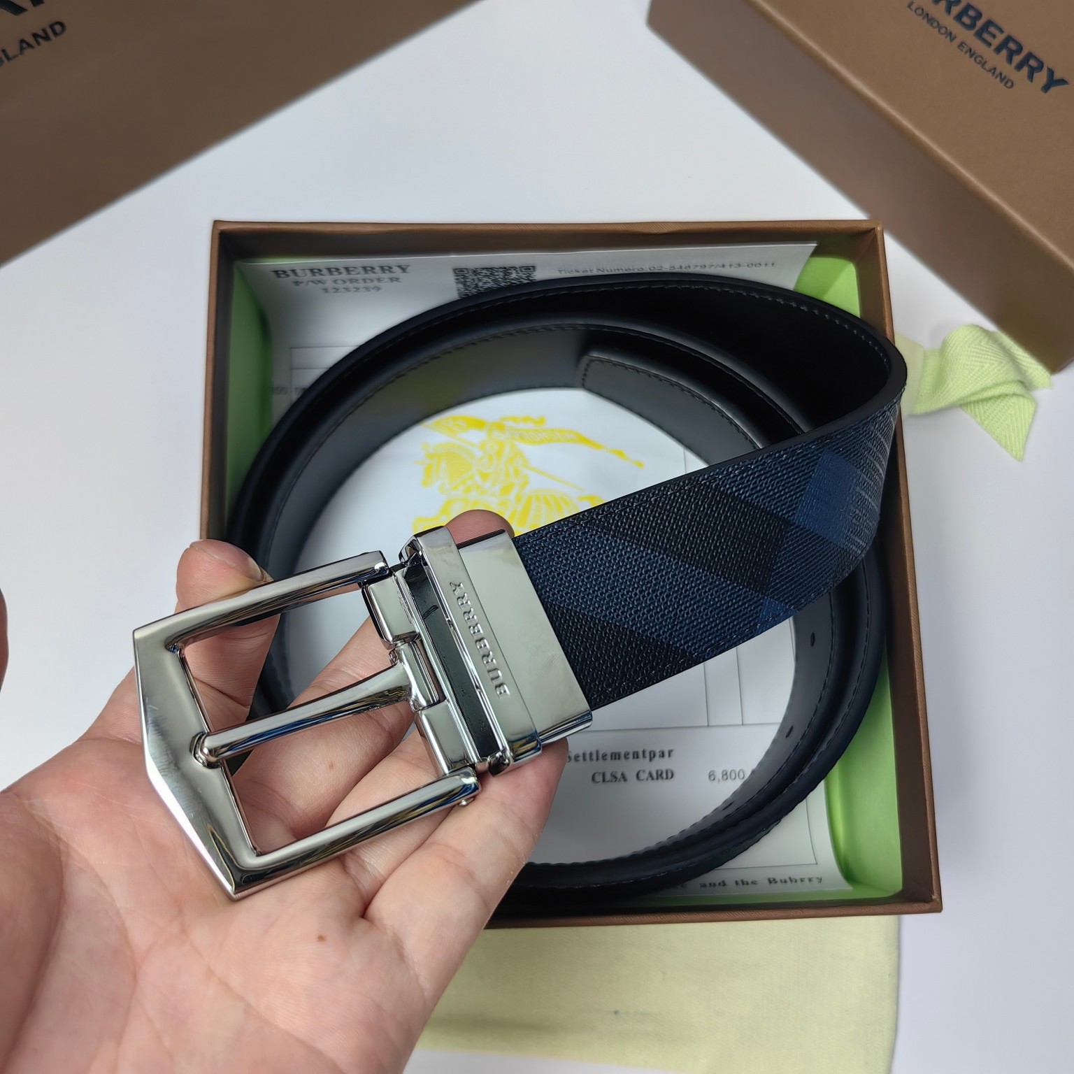 Burberry Male Basic Belt 35mm