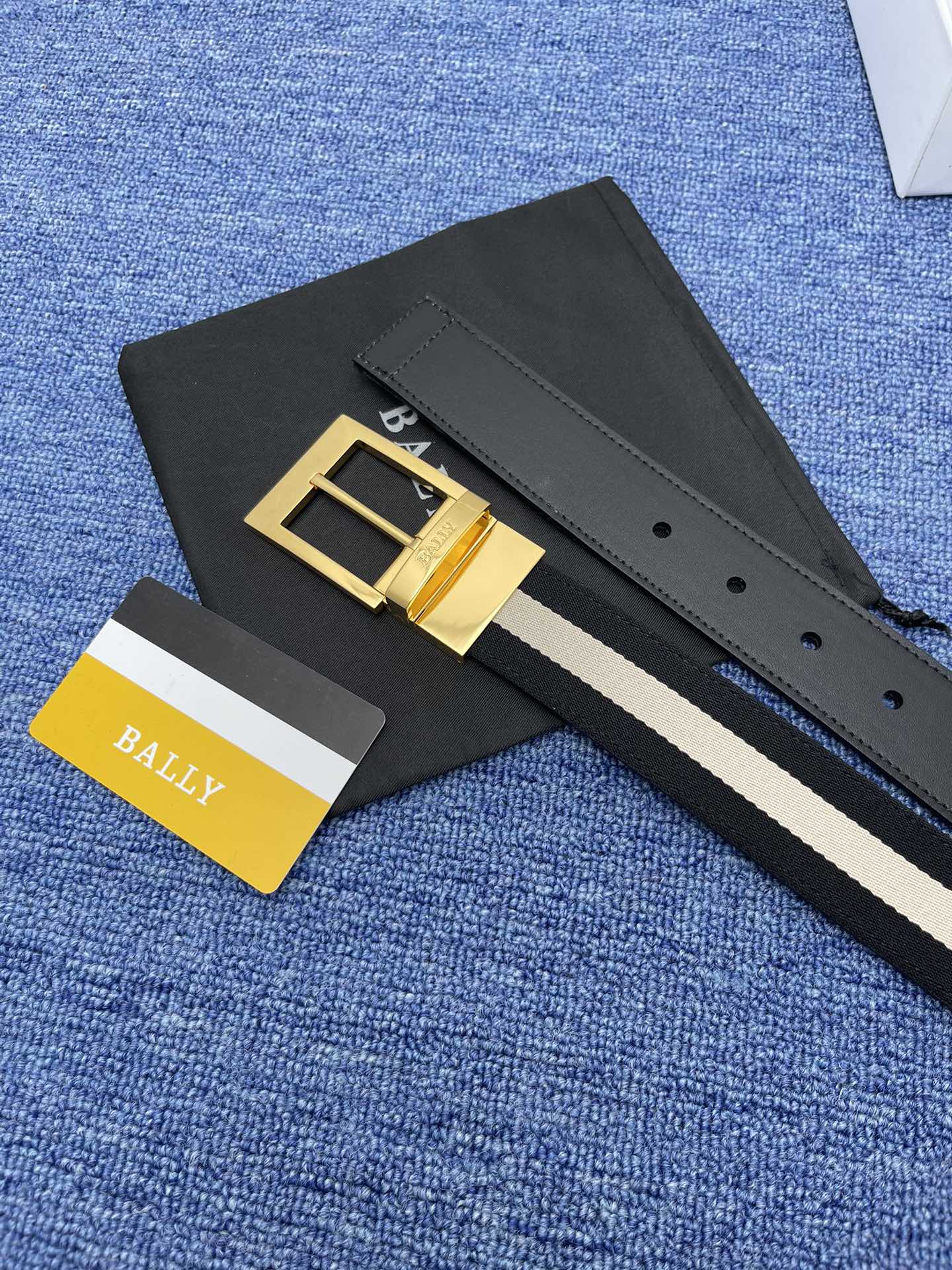 Bally Male Leather Belt Cow Leather