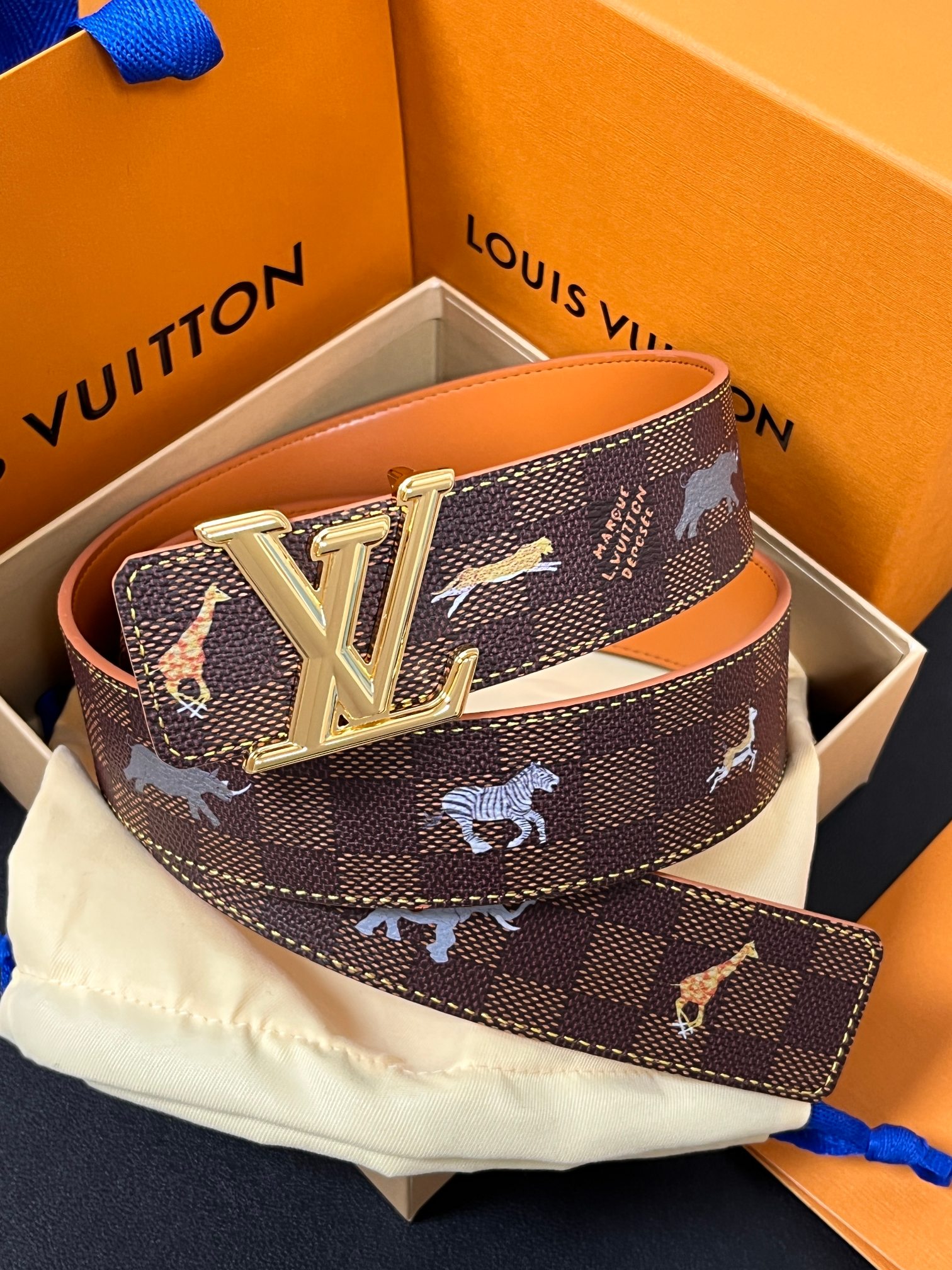 Louis Vuitton Canvas Belt Canvas S-m-l