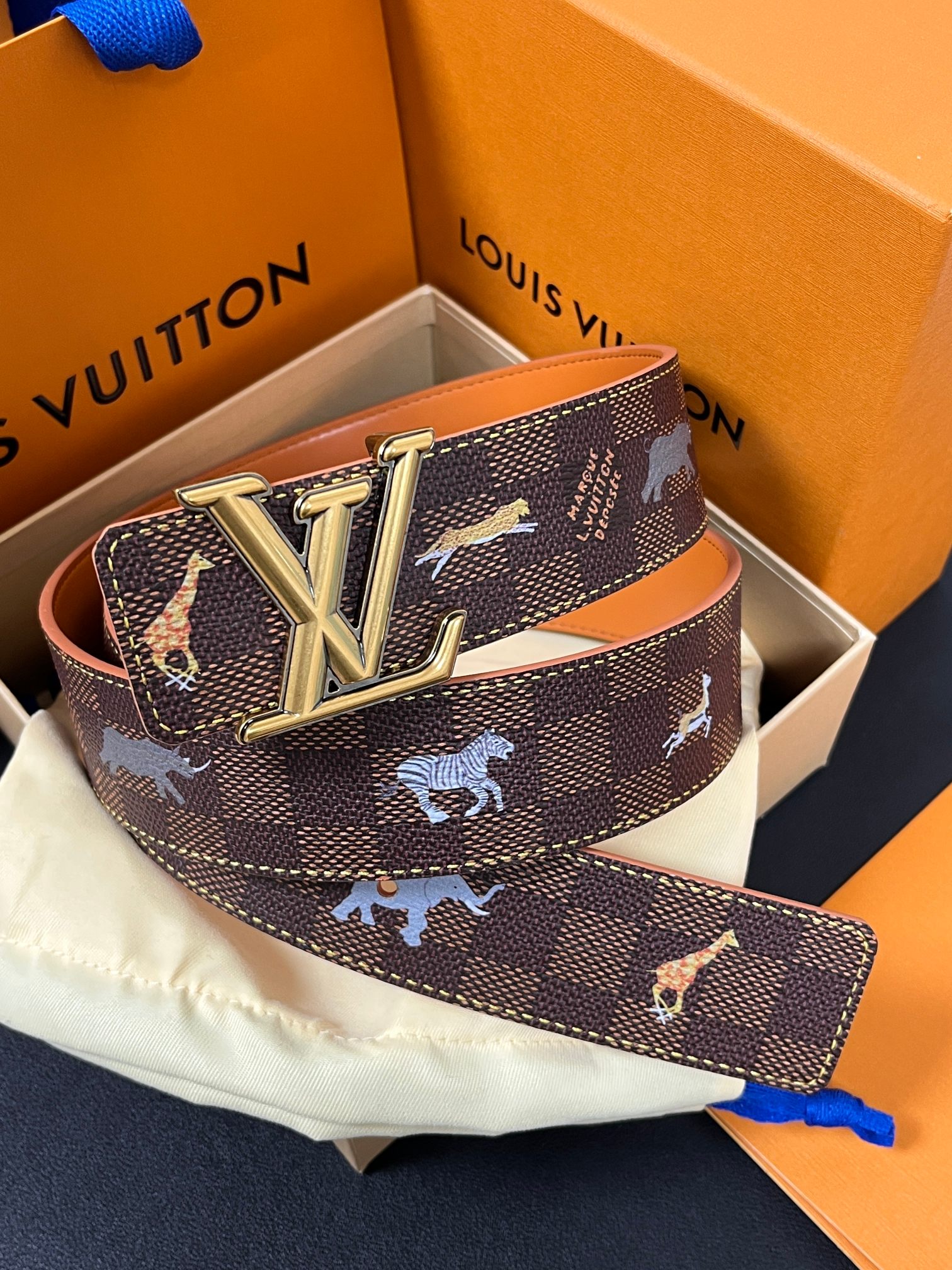 Louis Vuitton Canvas Belt Canvas S-m-l