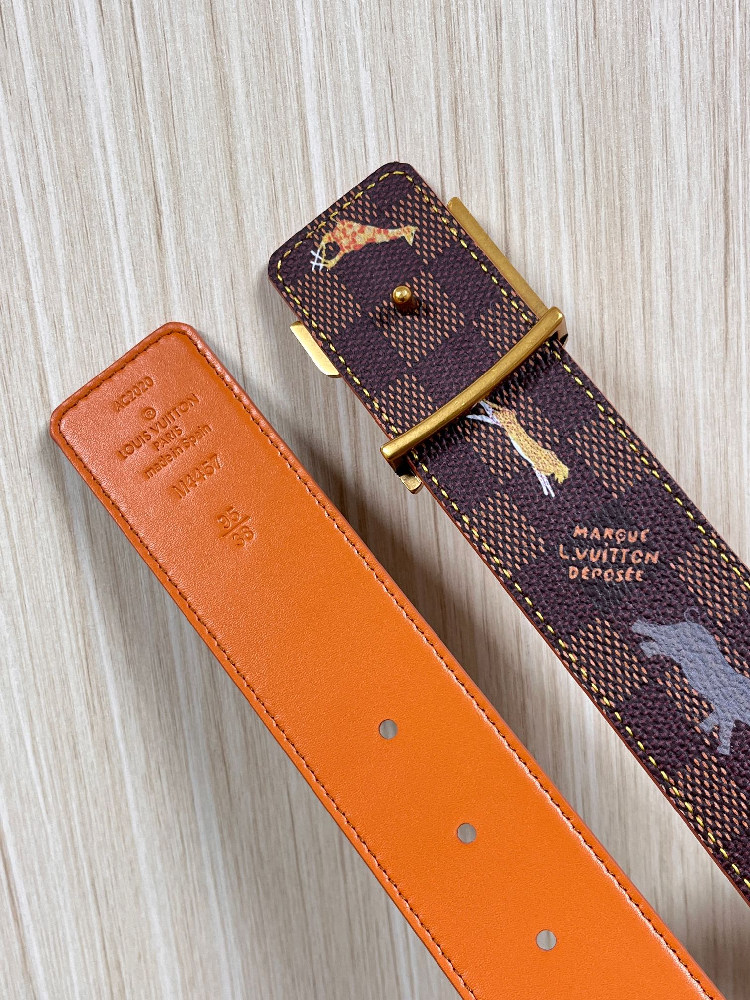 Louis Vuitton Canvas Belt Canvas S-m-l