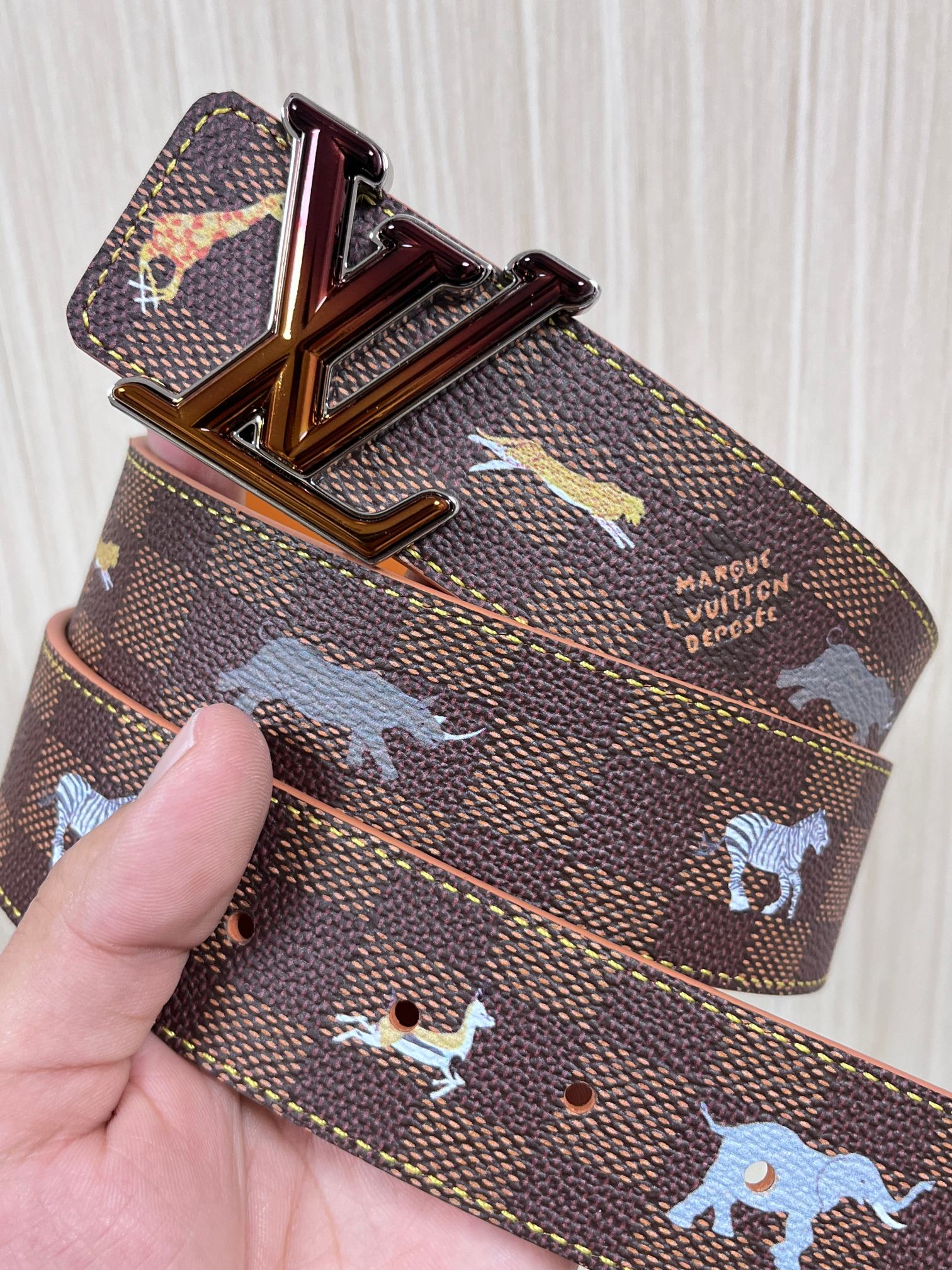 Louis Vuitton Canvas Belt Canvas S-m-l