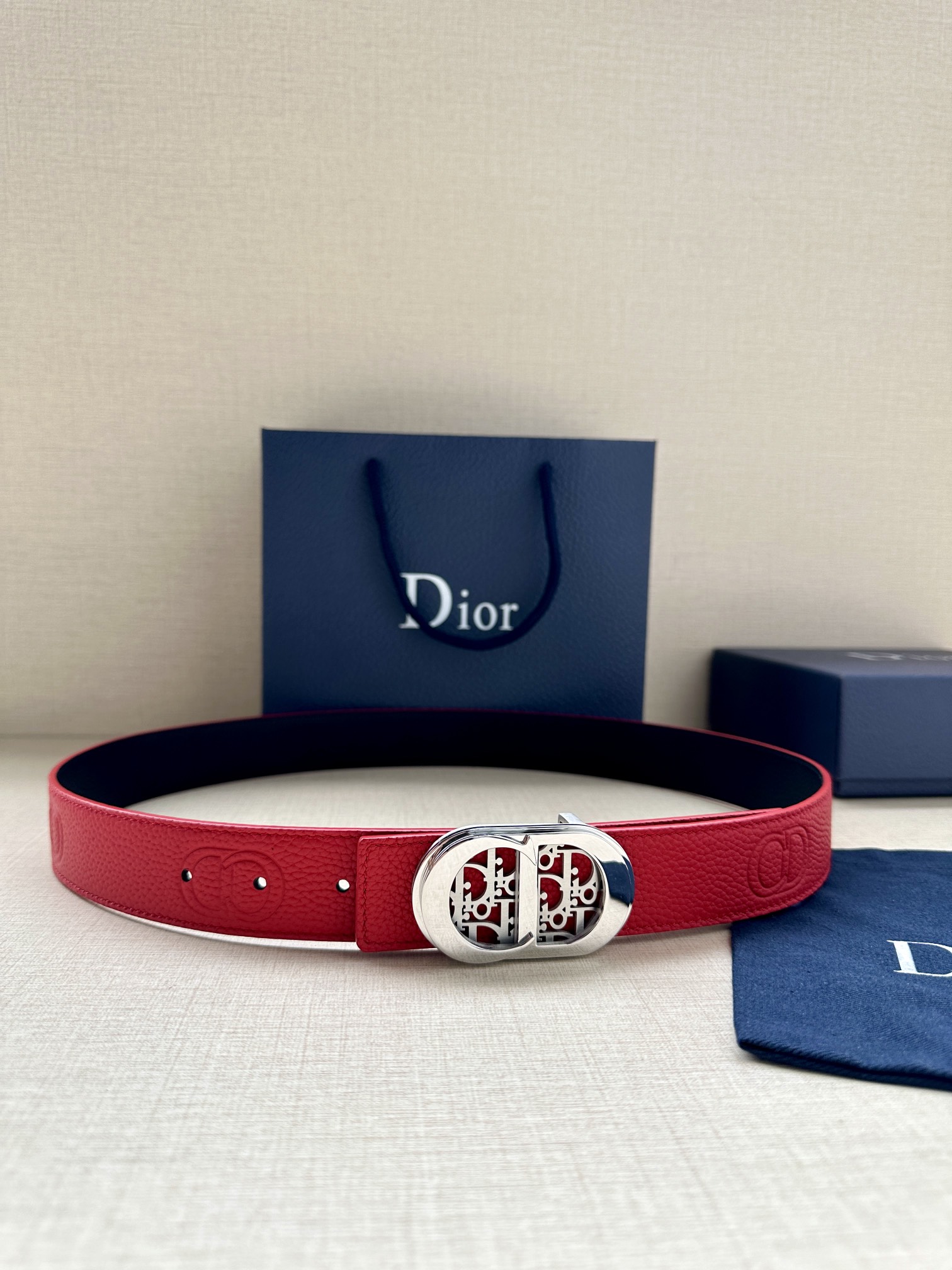 Dior Male Basic Belt Cow Leather Adjustable