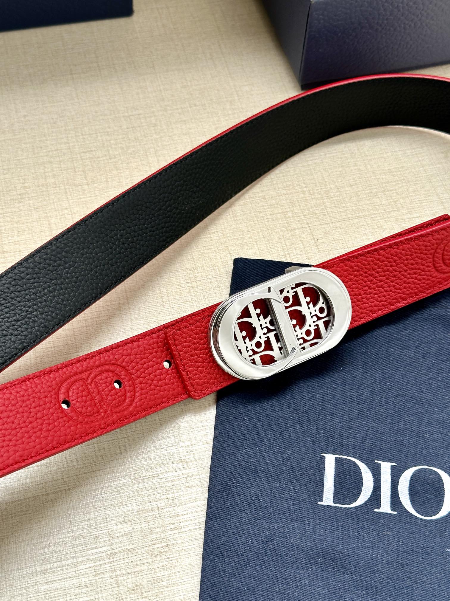 Dior Male Basic Belt Cow Leather Adjustable