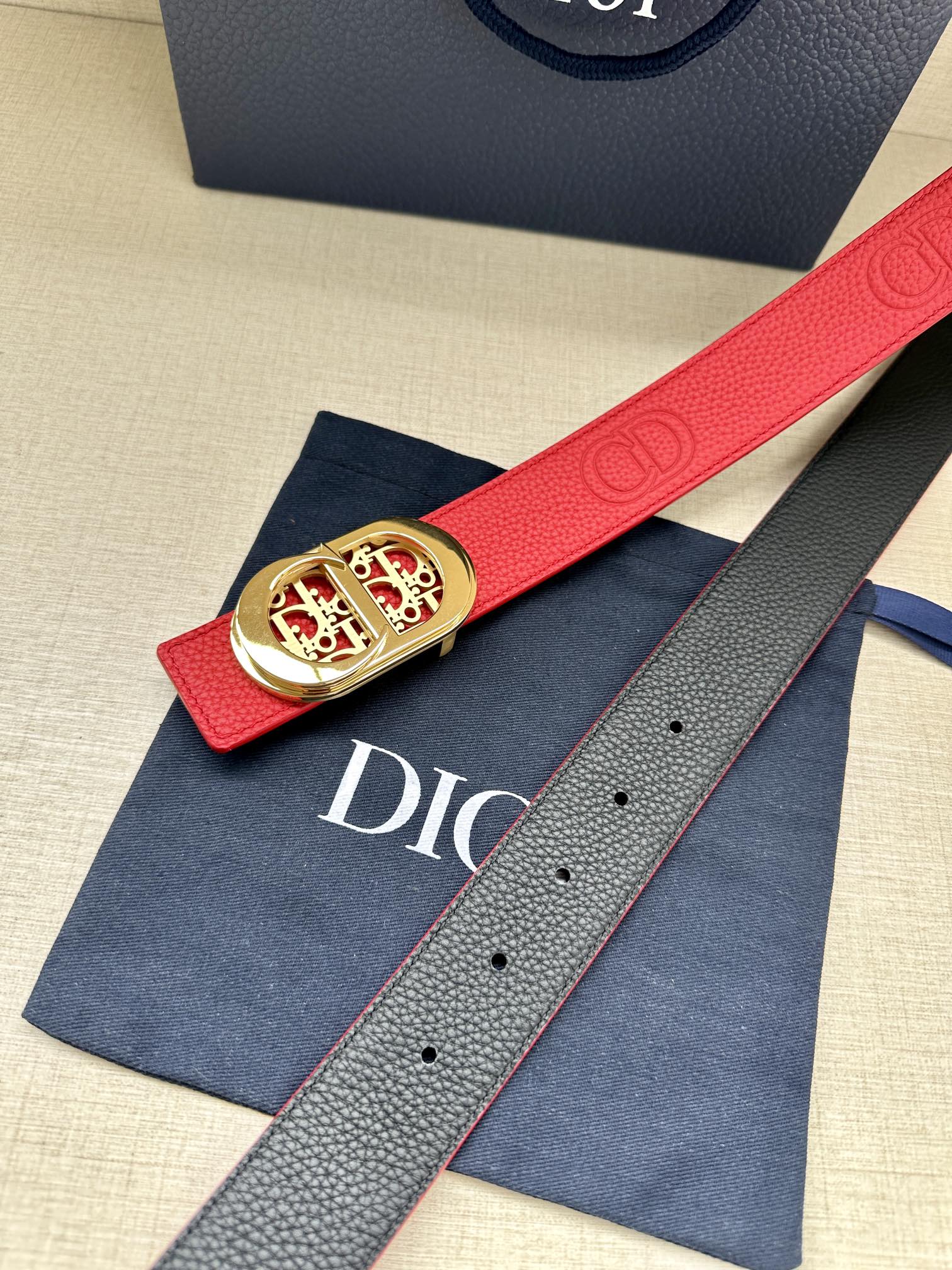 Dior Male Basic Belt Cow Leather Adjustable