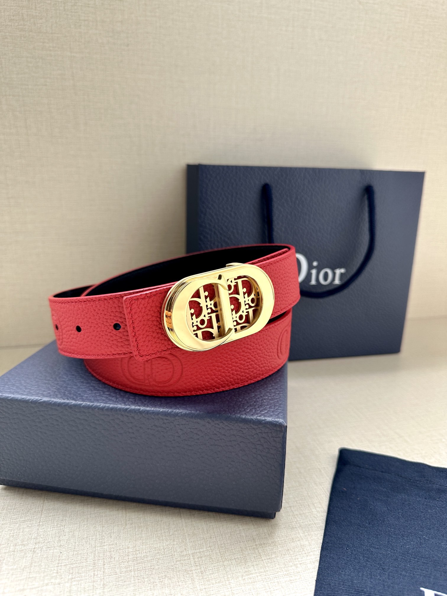 Dior Male Basic Belt Cow Leather Adjustable