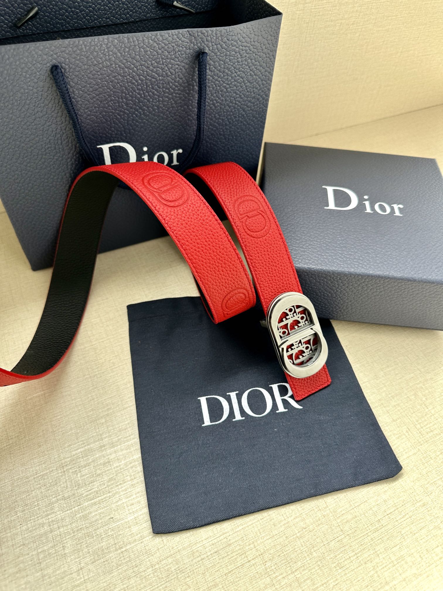Dior Male Basic Belt Cow Leather Adjustable