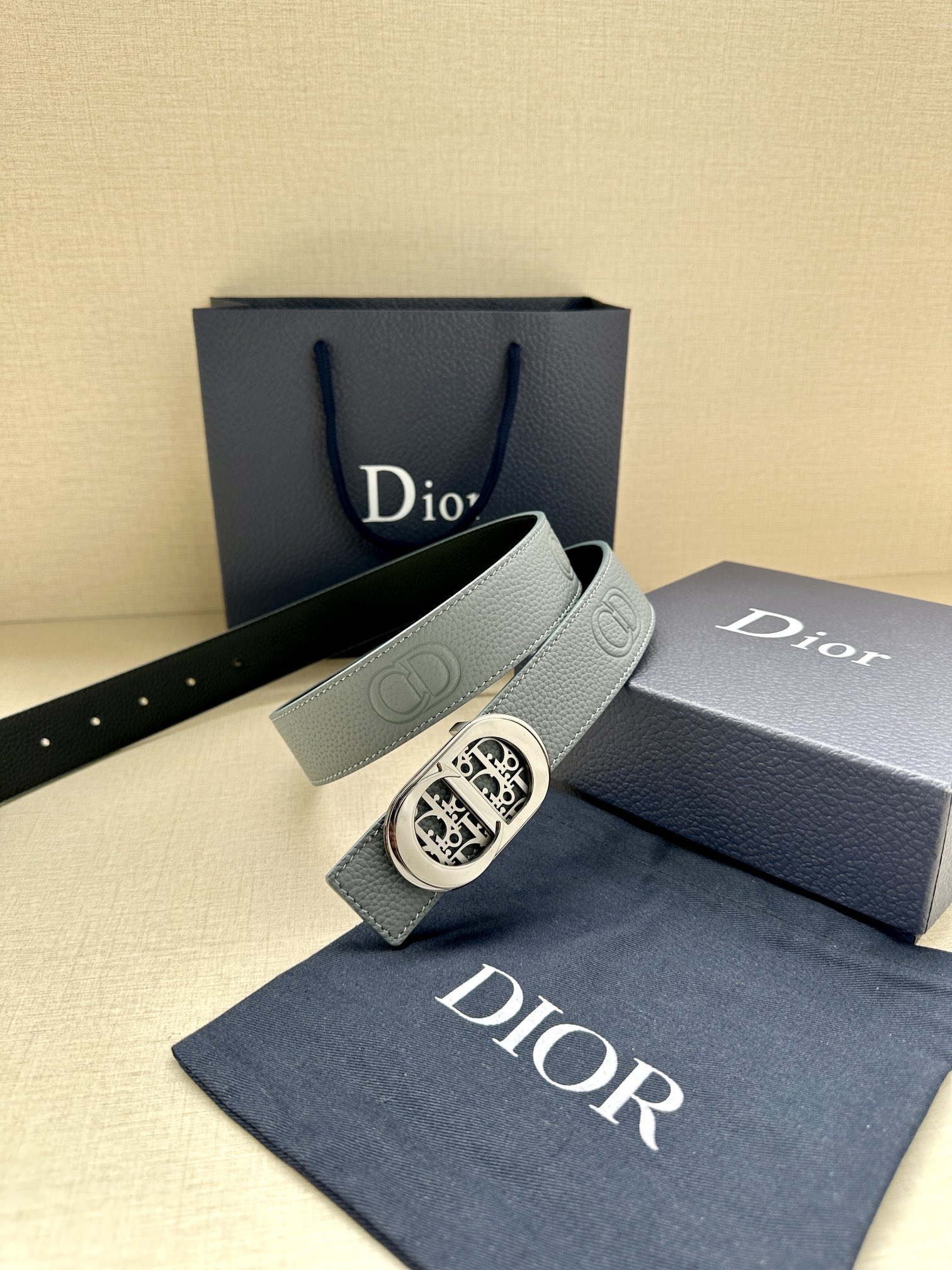 Dior Male Basic Belt Cow Leather Adjustable