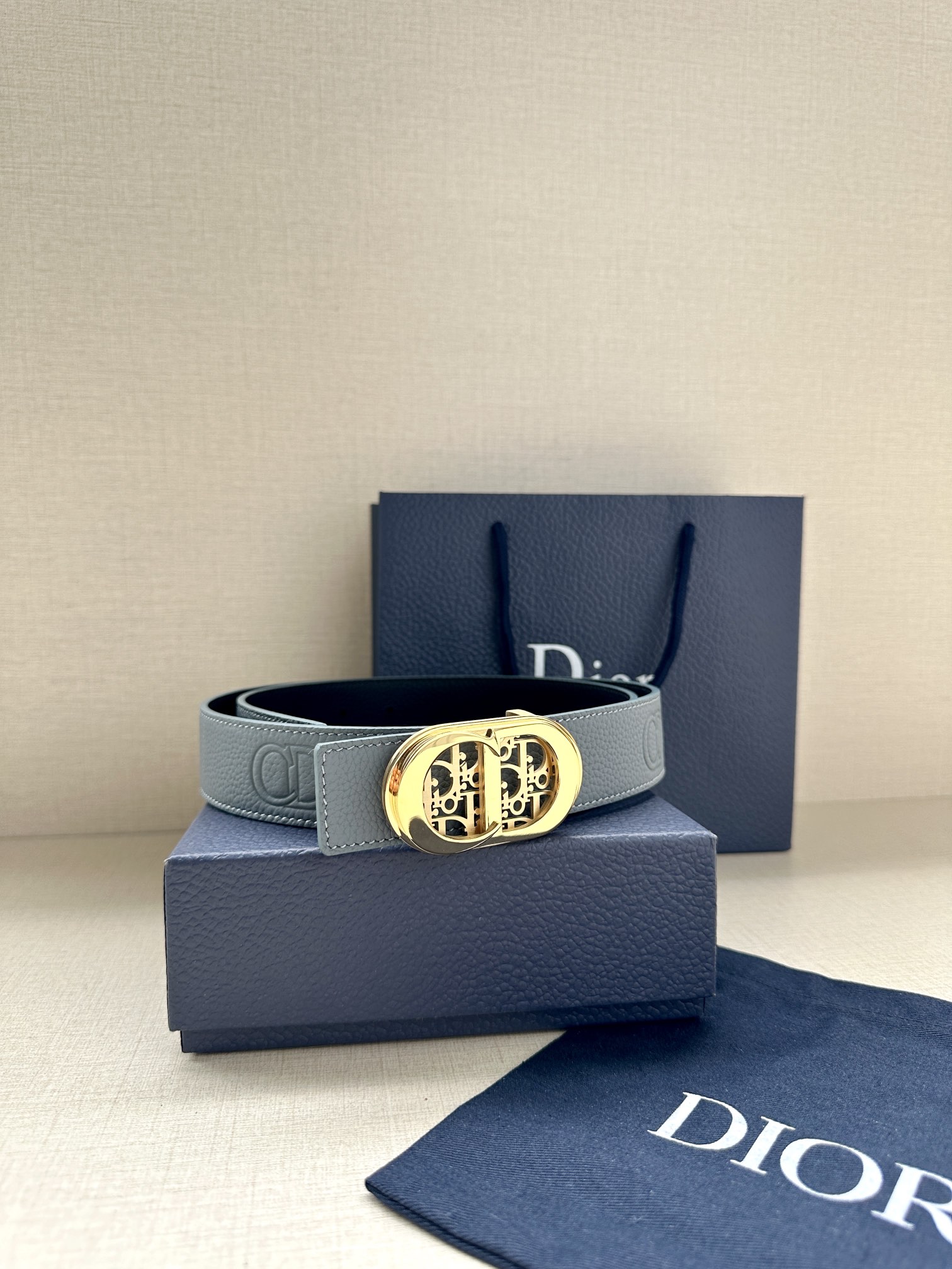 Dior Male Basic Belt Cow Leather Adjustable