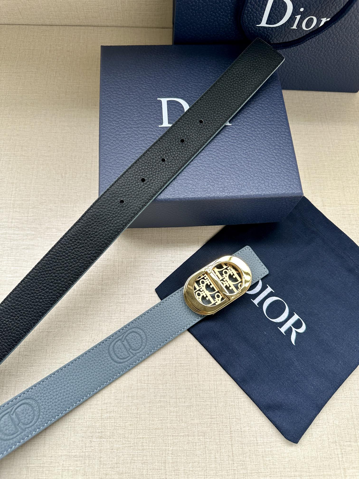 Dior Male Basic Belt Cow Leather Adjustable