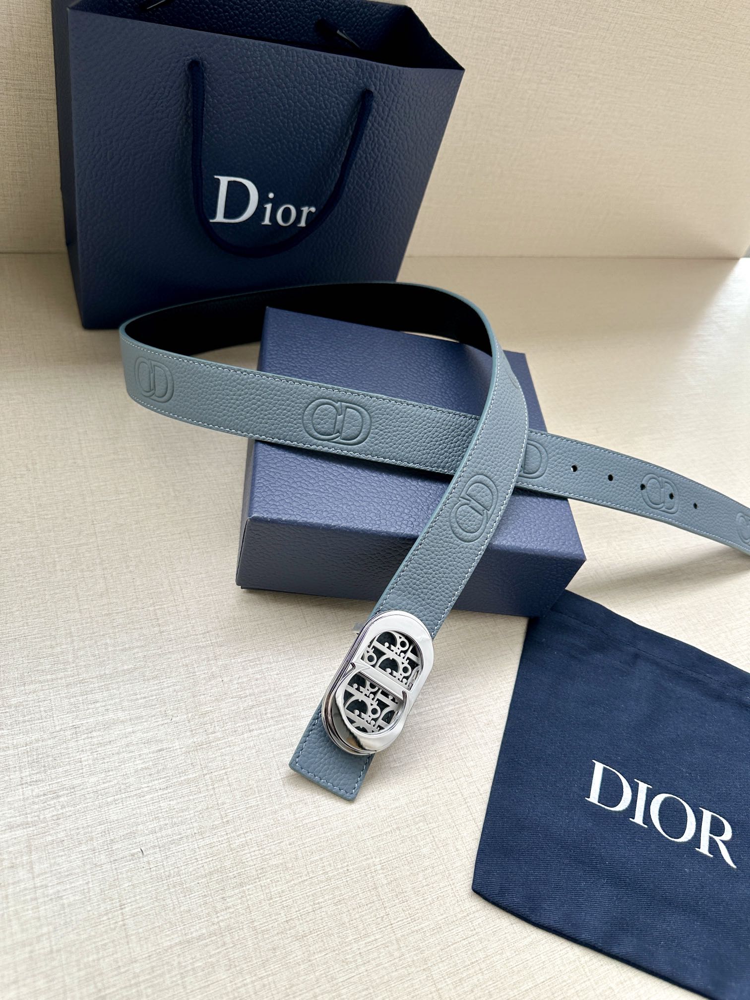 Dior Male Basic Belt Cow Leather Adjustable
