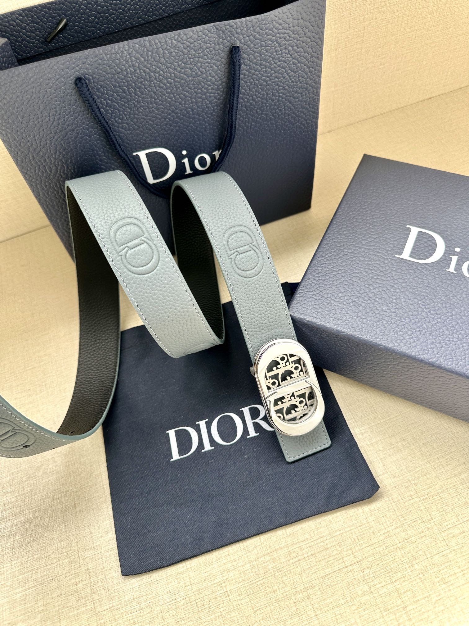 Dior Male Basic Belt Cow Leather Adjustable