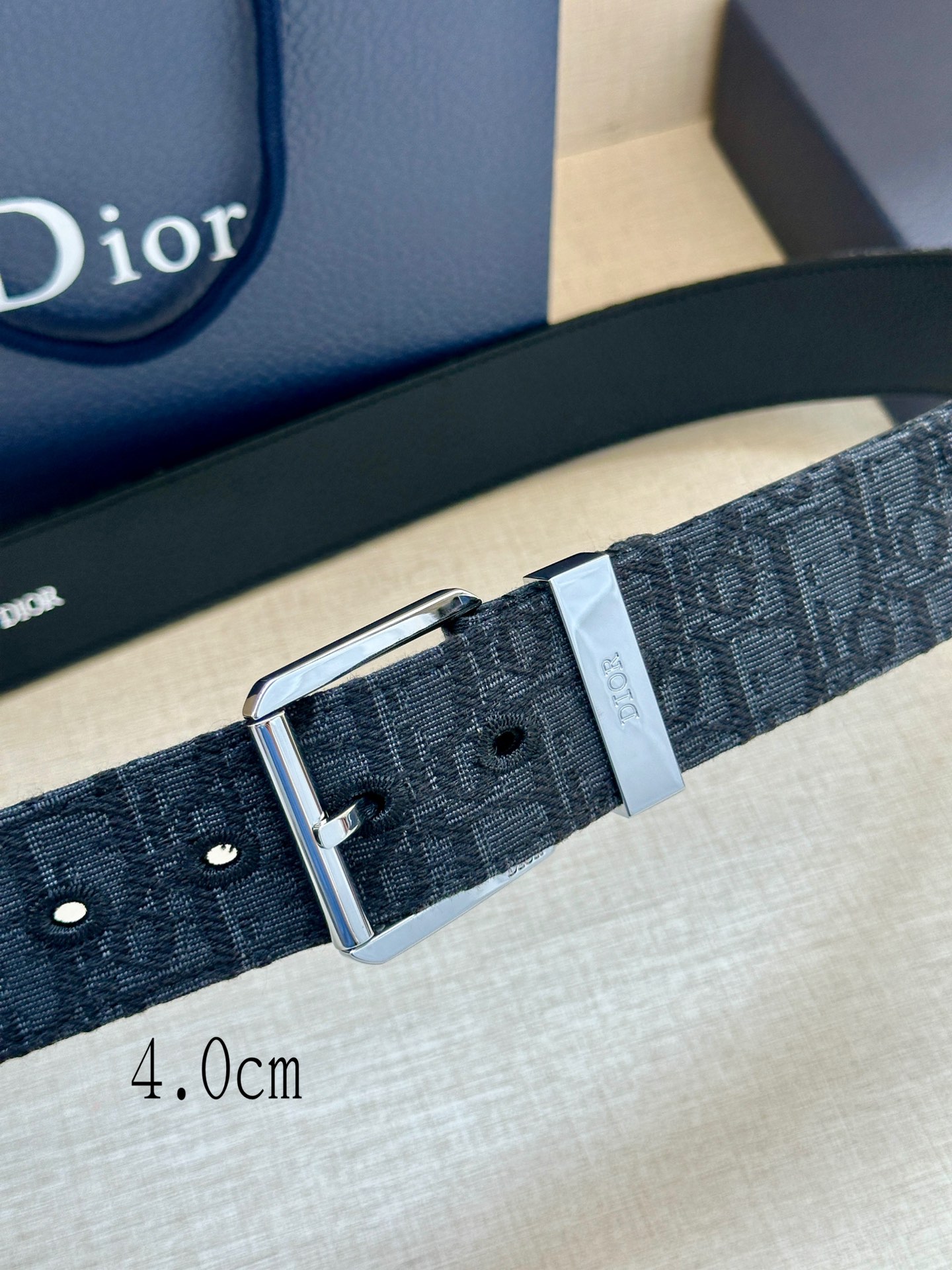 Dior Male Basic Belt Cow Leather Black Adjustable M-l