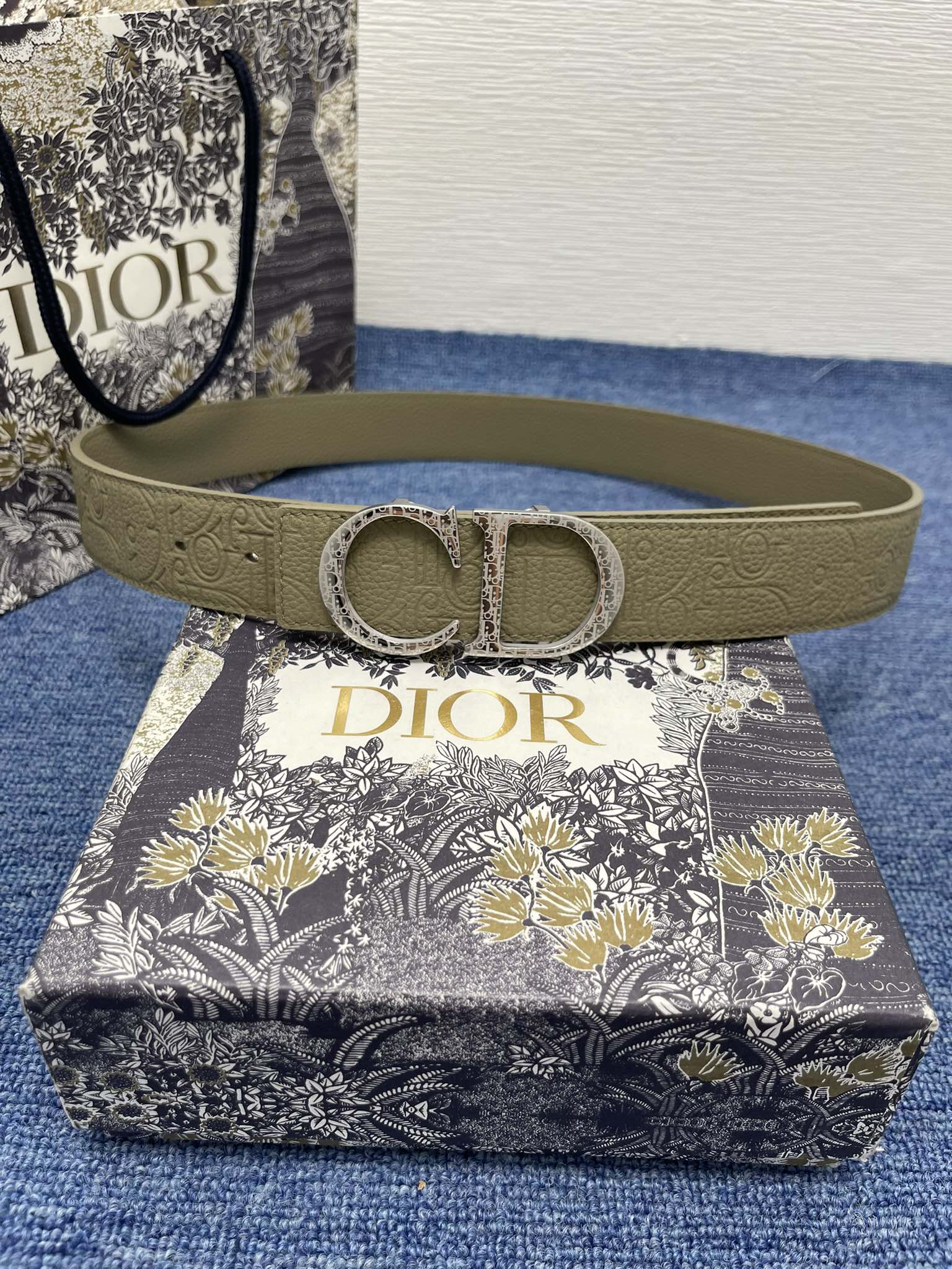 Dior Male Basic Belt Cow Leather Black