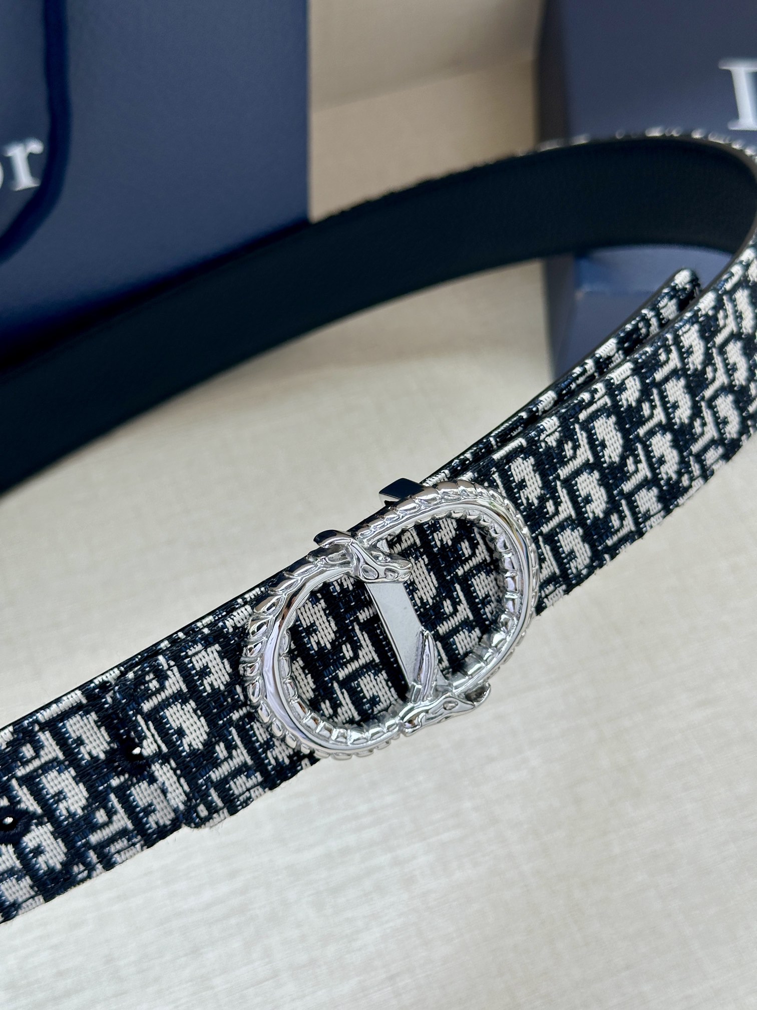 Dior Male Leather Belt Top Grain Leather M