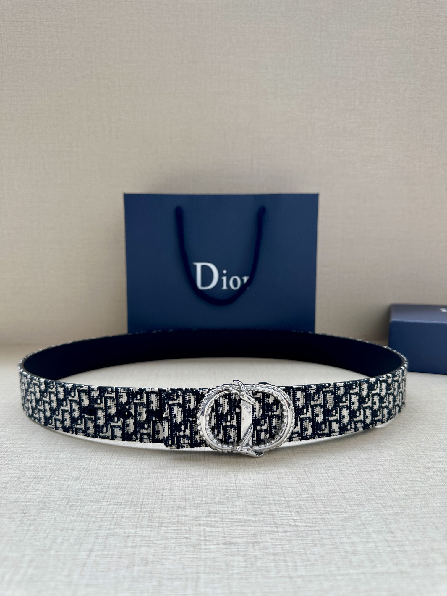 Dior Male Leather Belt Top Grain Leather M