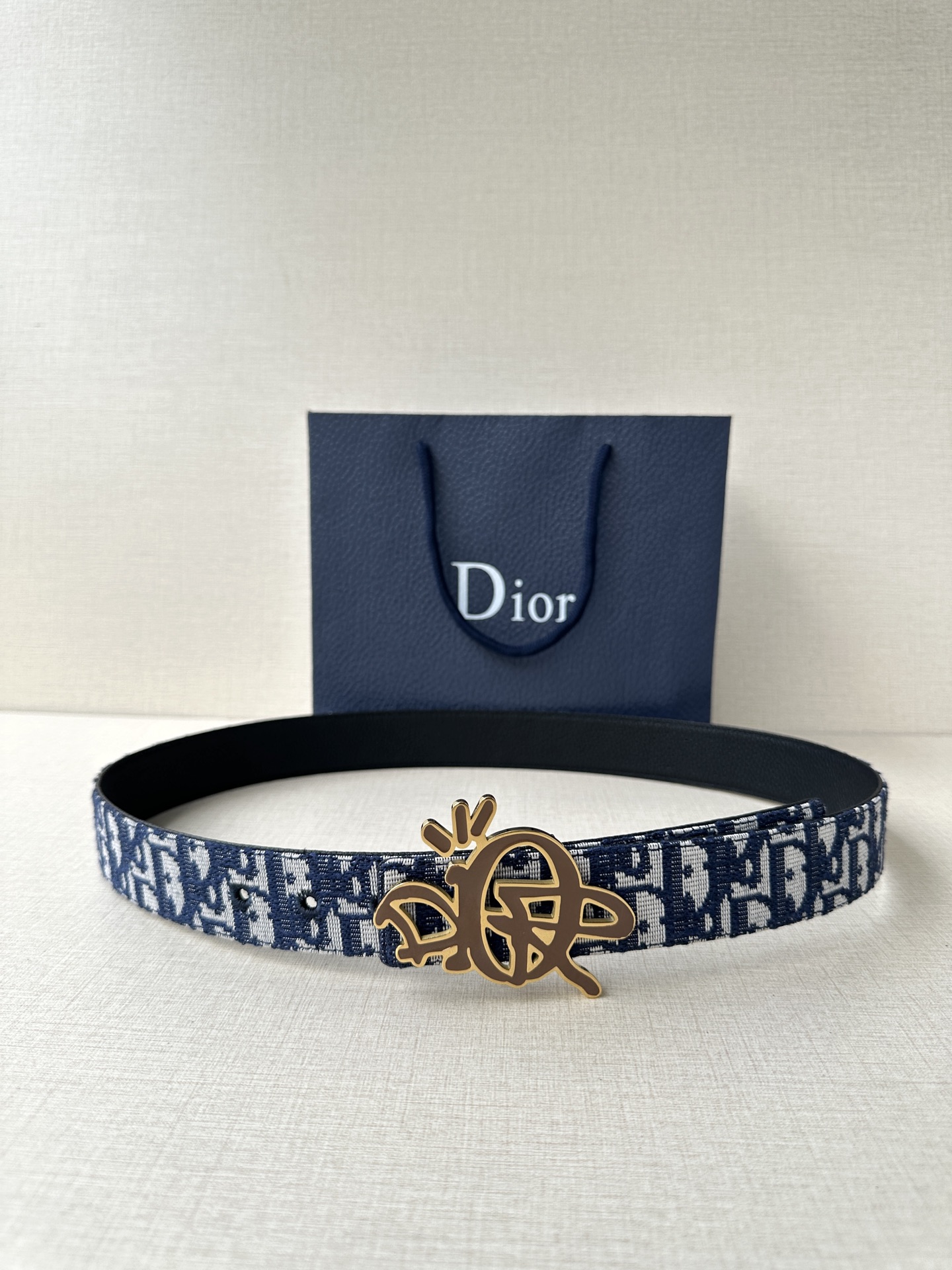 Dior Male Leather Belt Top Grain Leather M