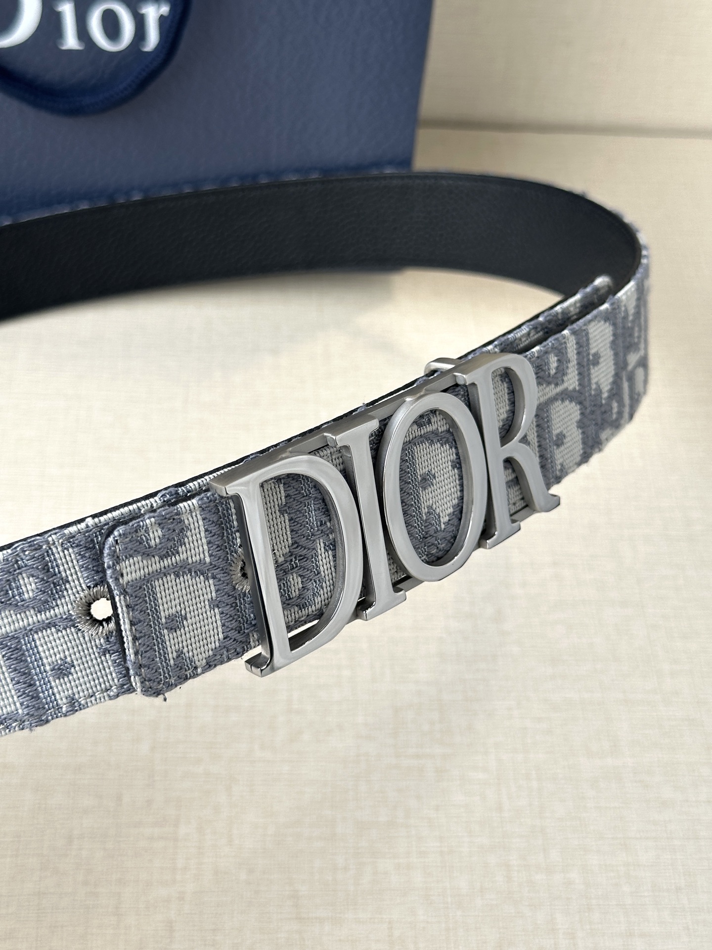 Dior Male Leather Belt Top Grain Leather M