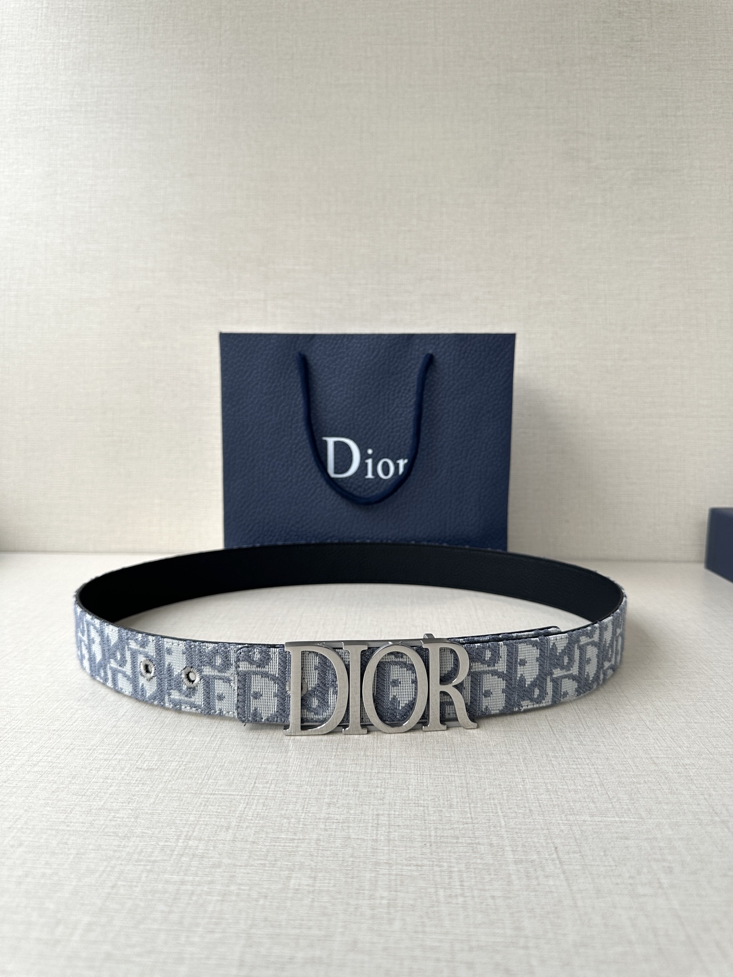 Dior Male Leather Belt Top Grain Leather M