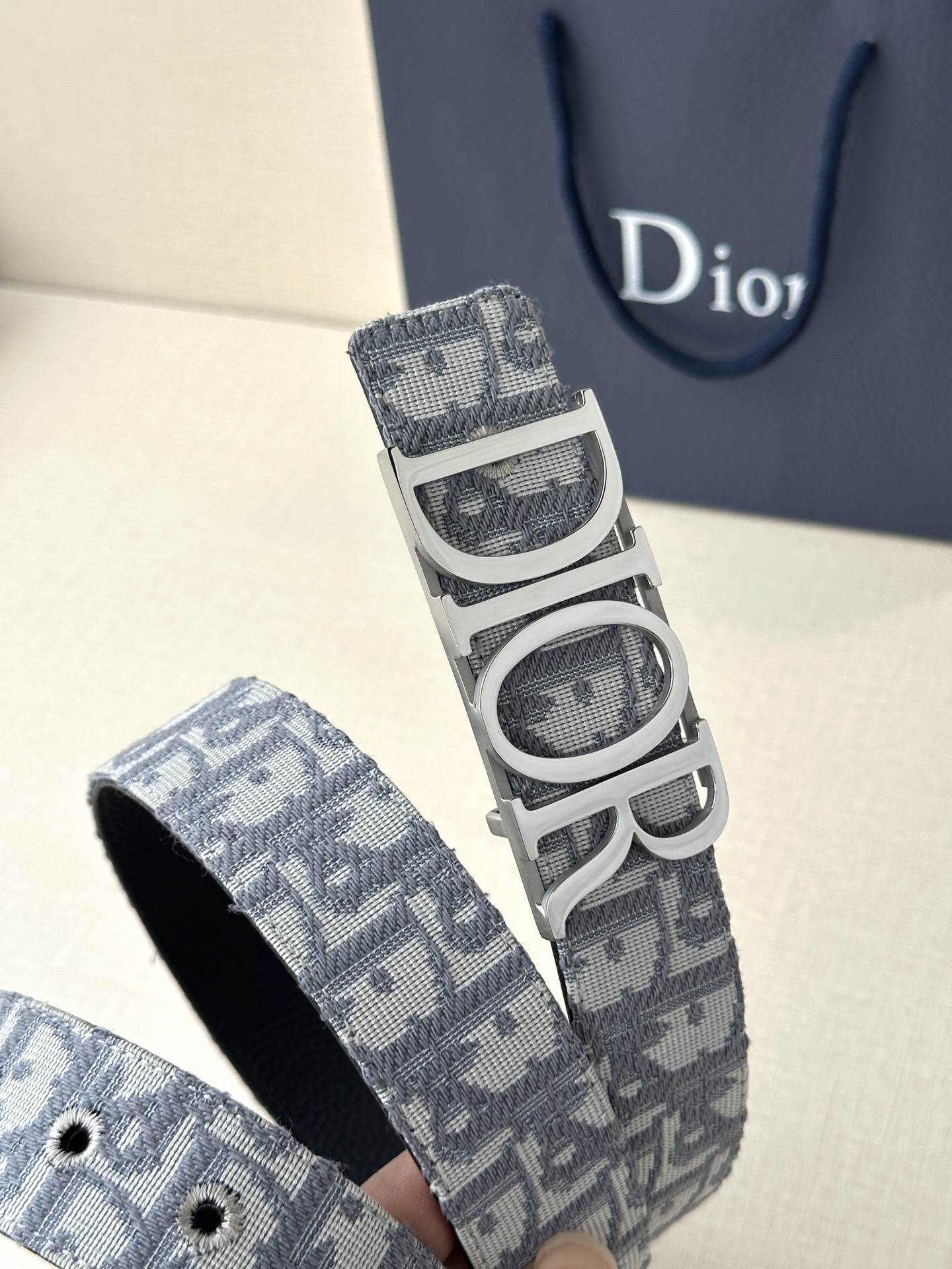 Dior Male Leather Belt Top Grain Leather M