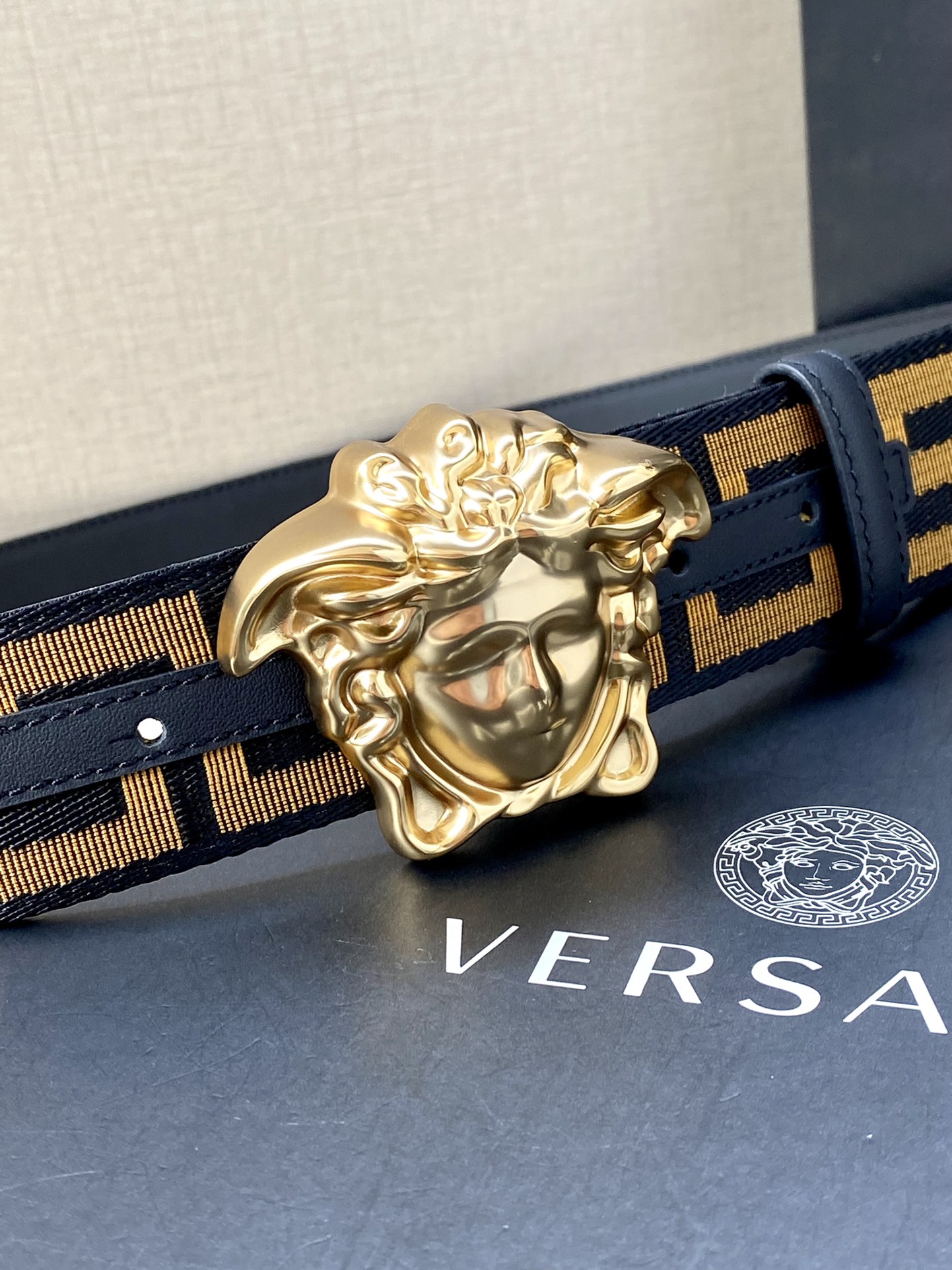 Versace Male Basic Belt Cow Leather S-m