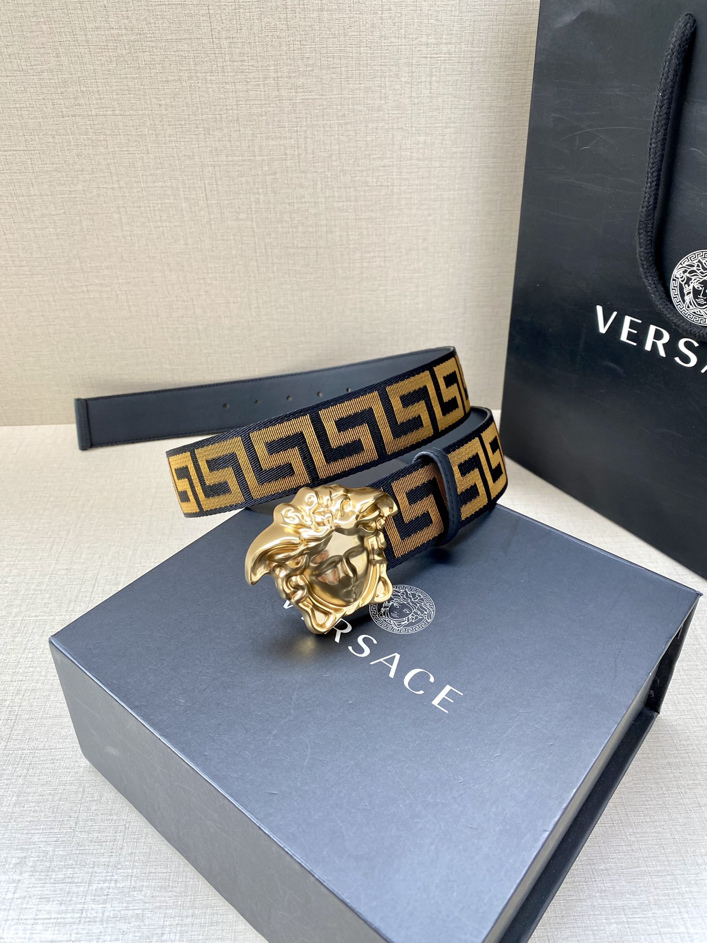 Versace Male Basic Belt Cow Leather S-m
