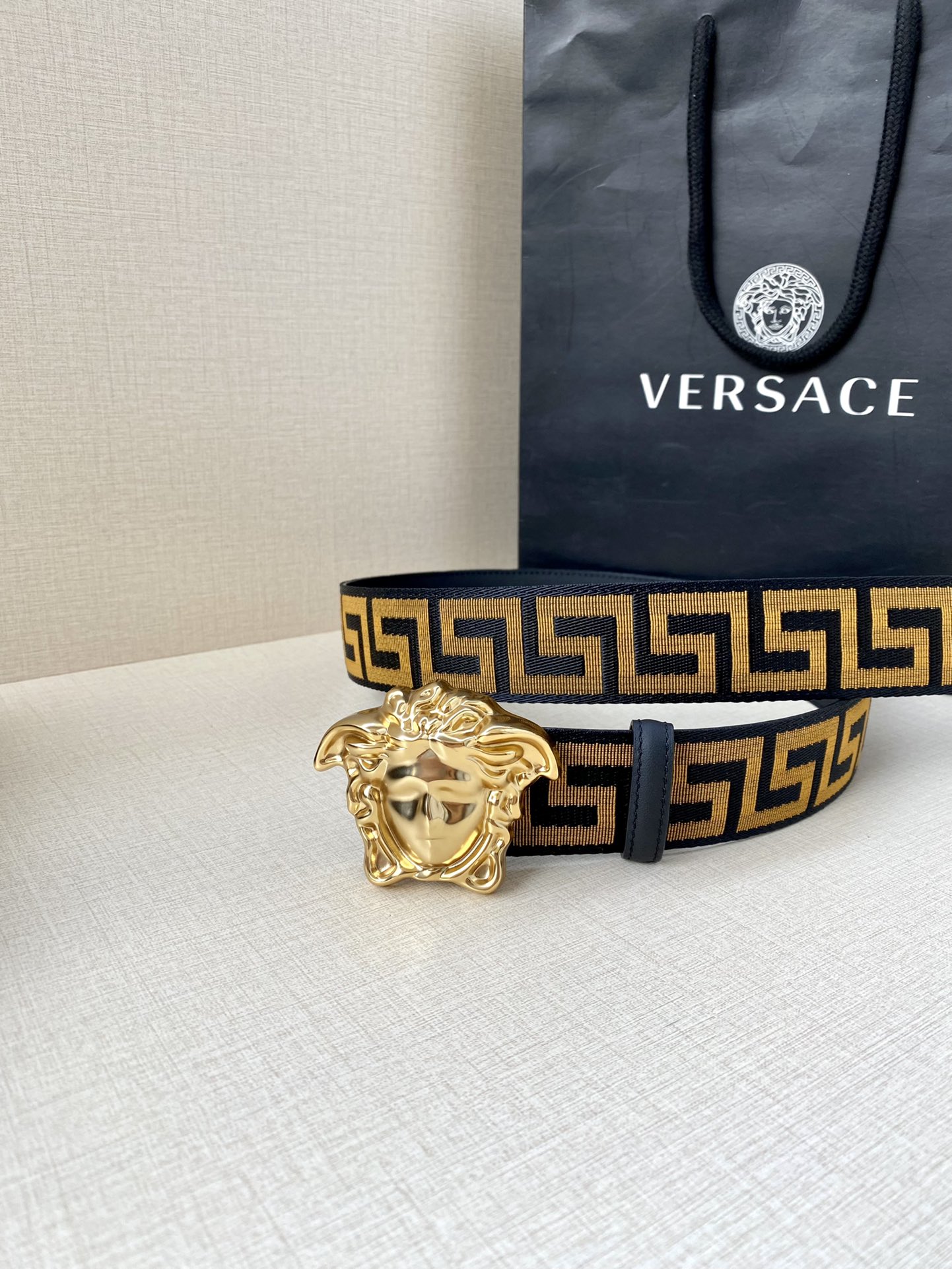Versace Male Basic Belt Cow Leather S-m