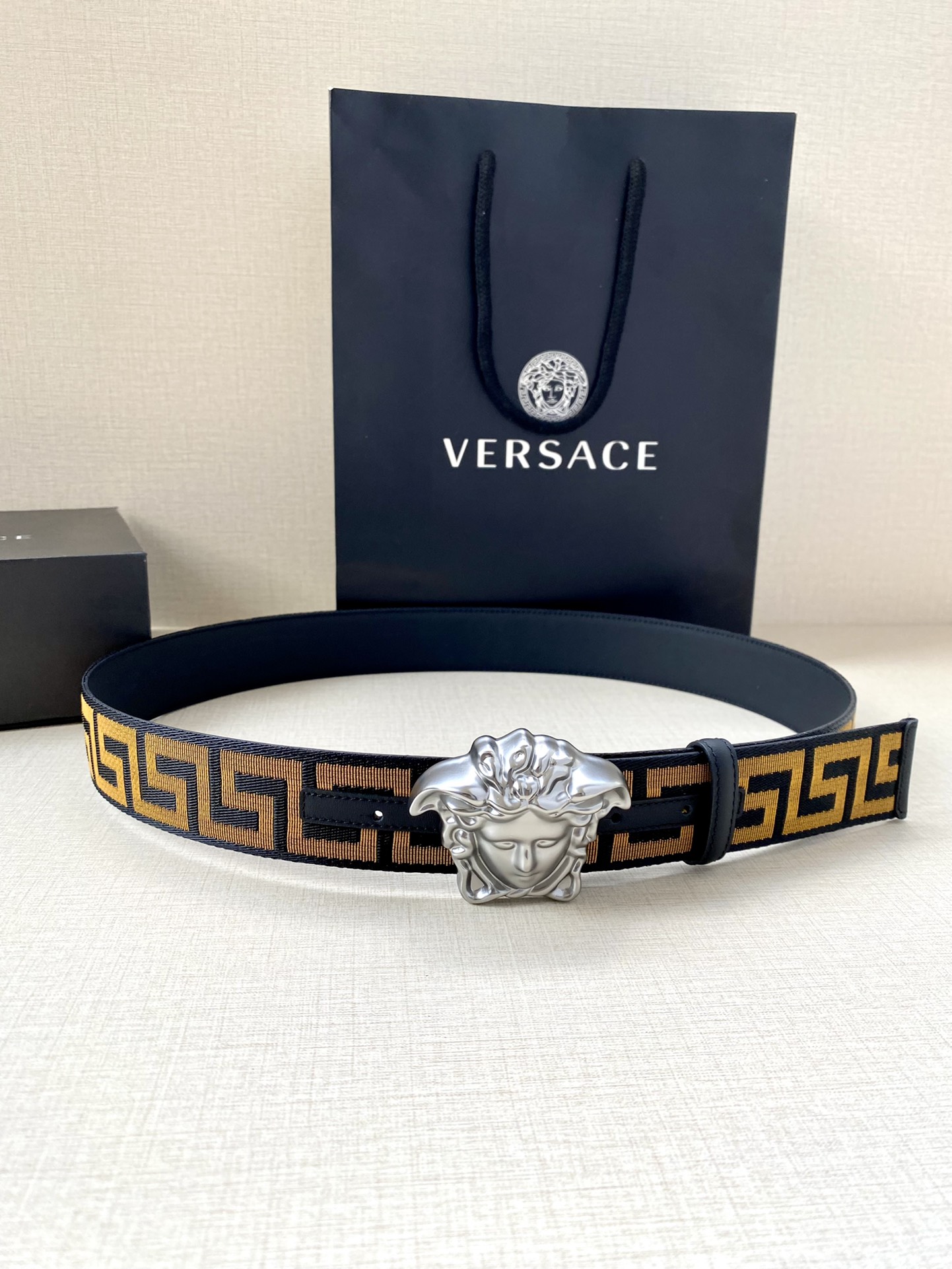 Versace Male Basic Belt Cow Leather S-m