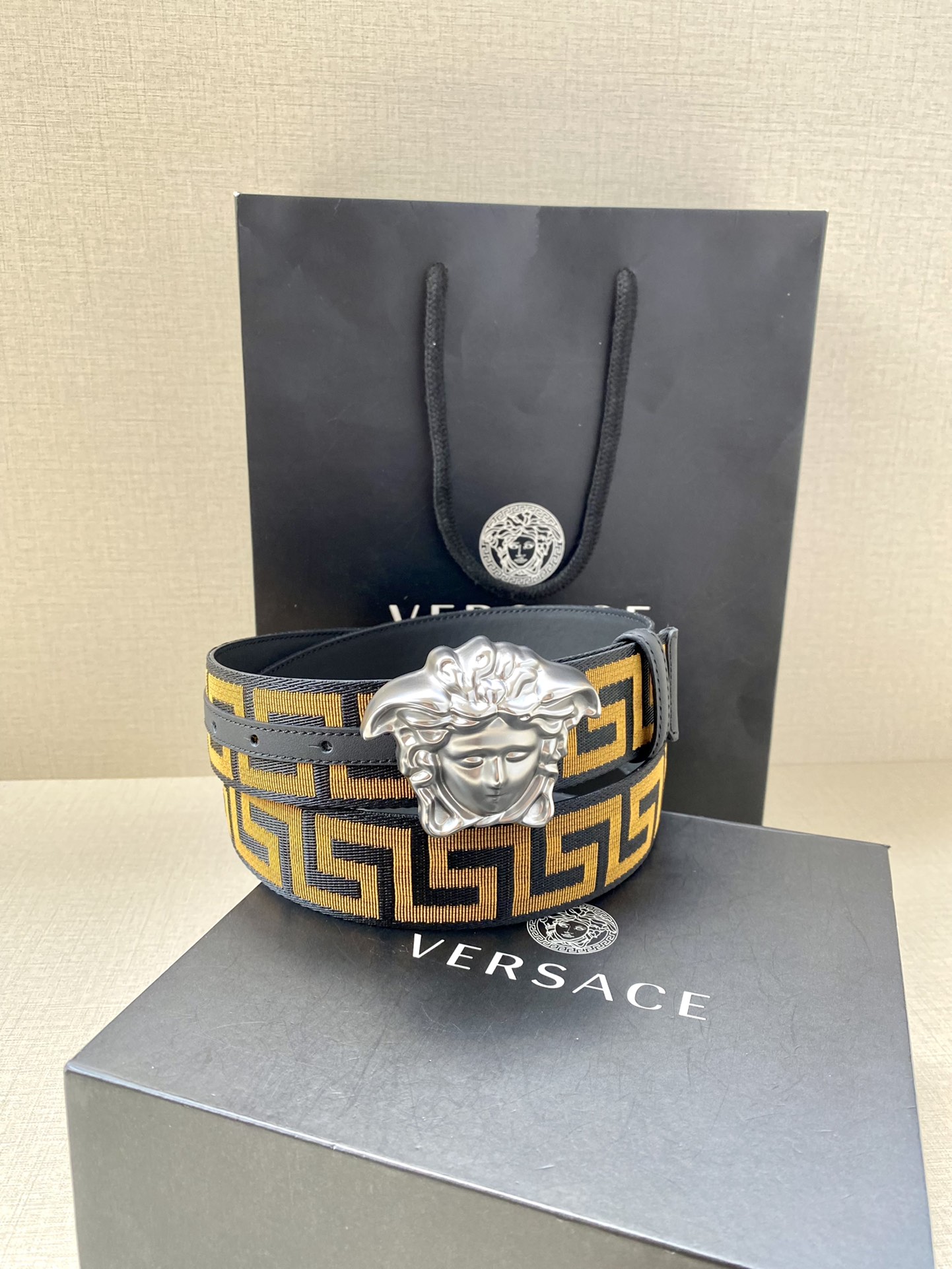 Versace Male Basic Belt Cow Leather S-m