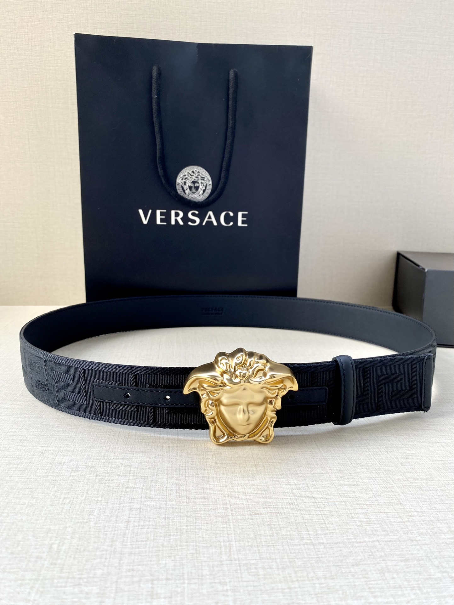 Versace Male Basic Belt Cow Leather S-m
