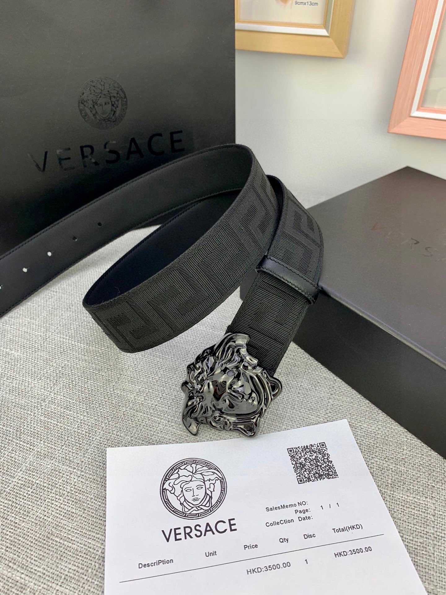 Versace Male Basic Belt S-m