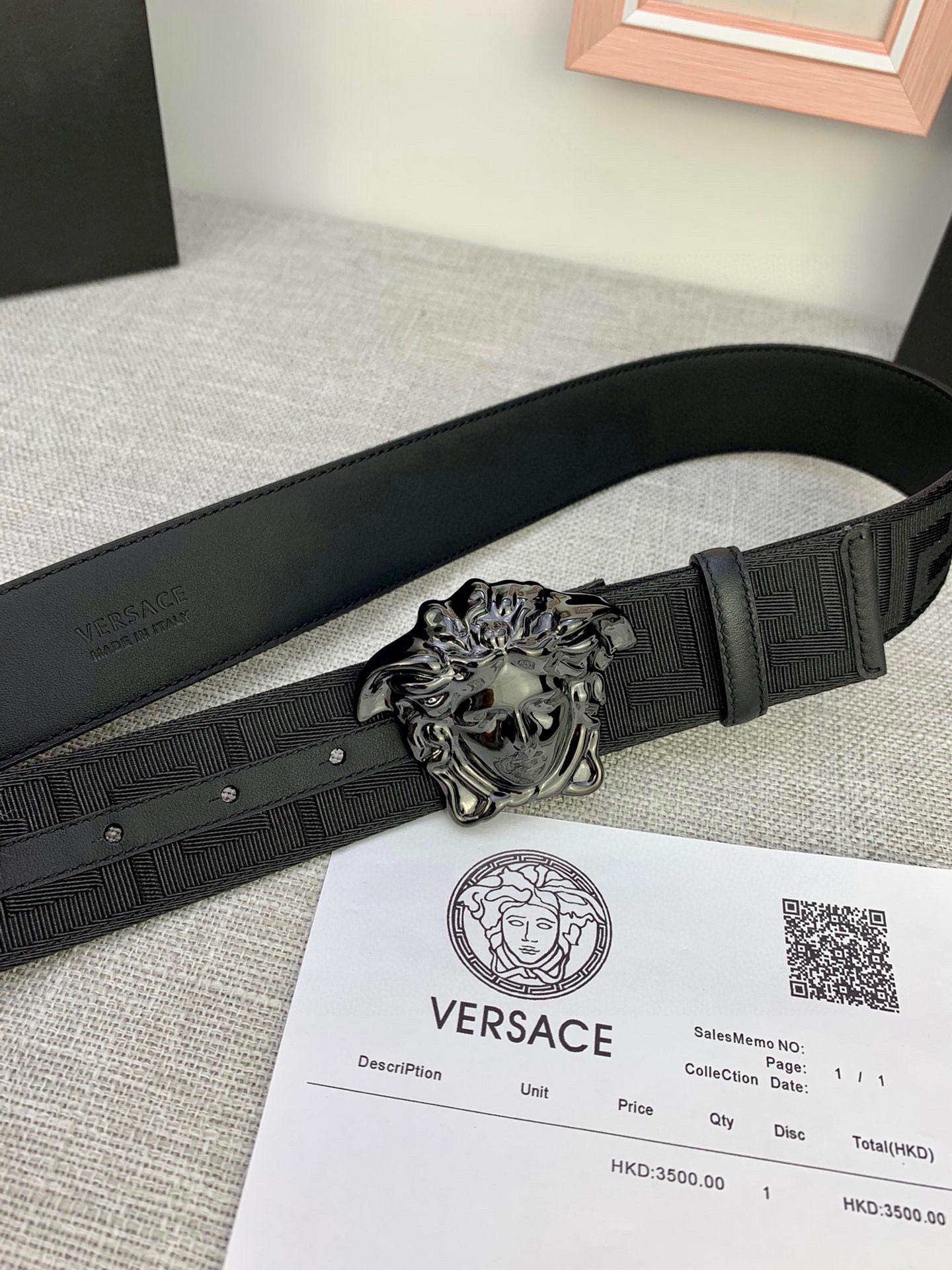 Versace Male Basic Belt S-m
