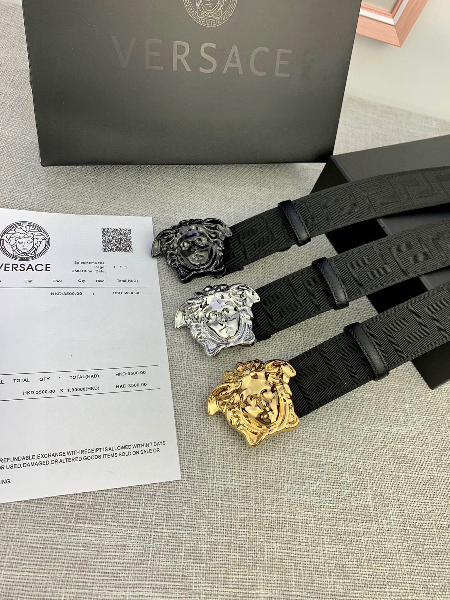 Versace Male Basic Belt S-m