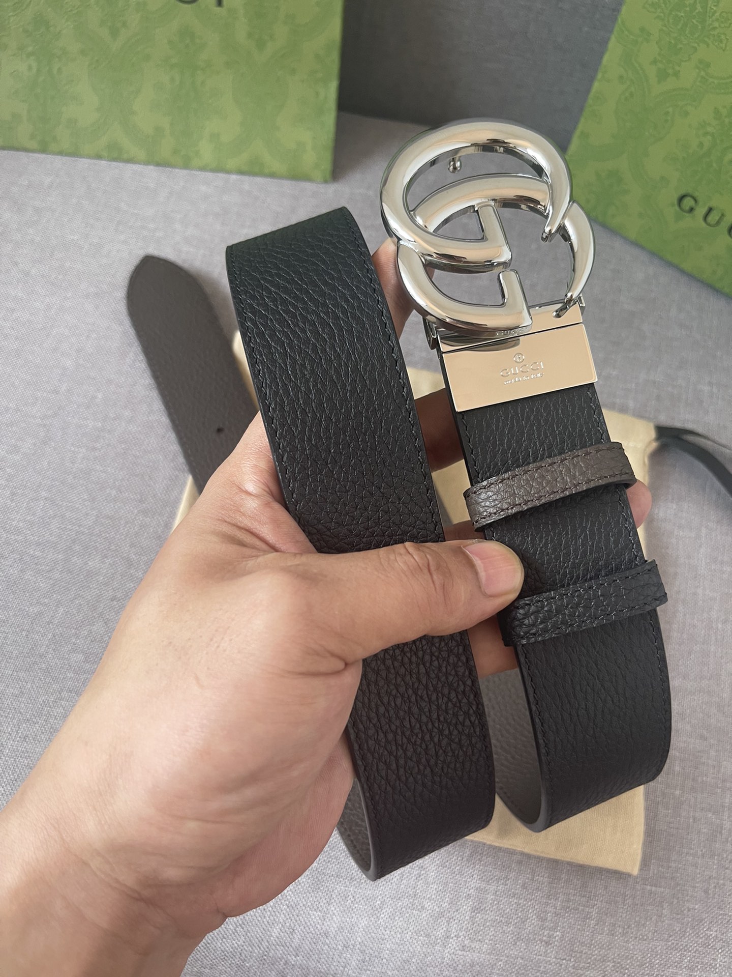 Gucci Male Leather Belt Cow Leather M