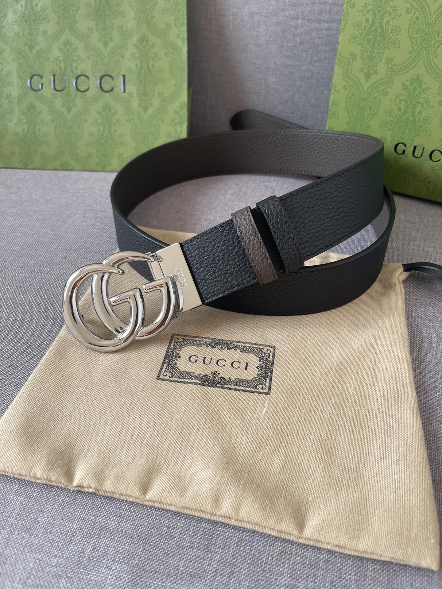 Gucci Male Leather Belt Cow Leather M