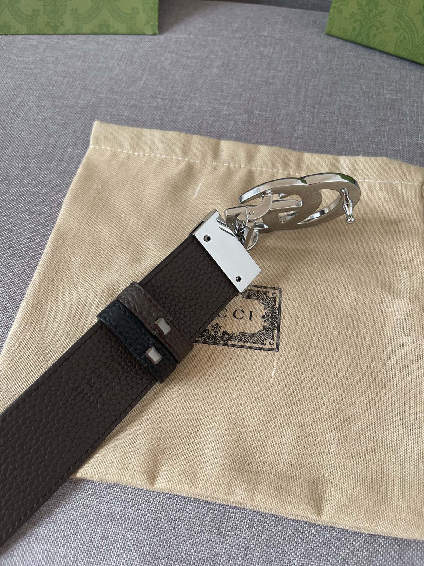 Gucci Male Leather Belt Cow Leather M