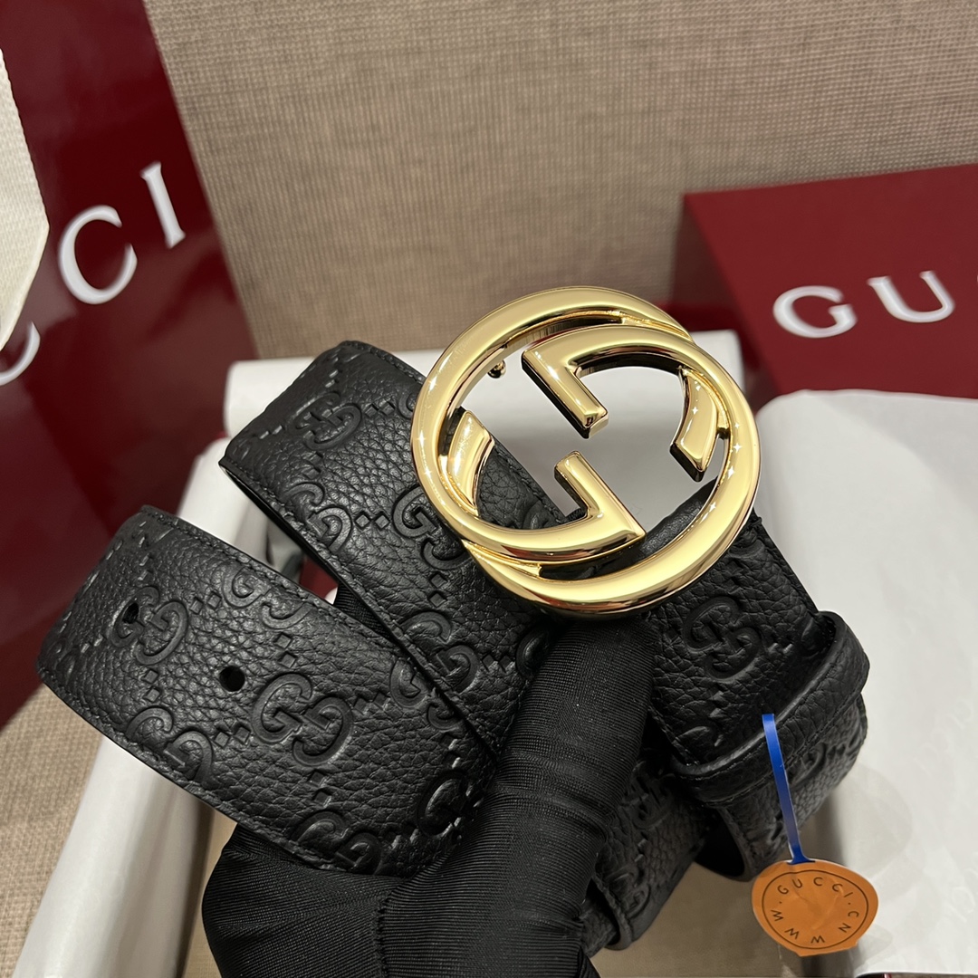 Gucci Male Basic Belt Cow Leather