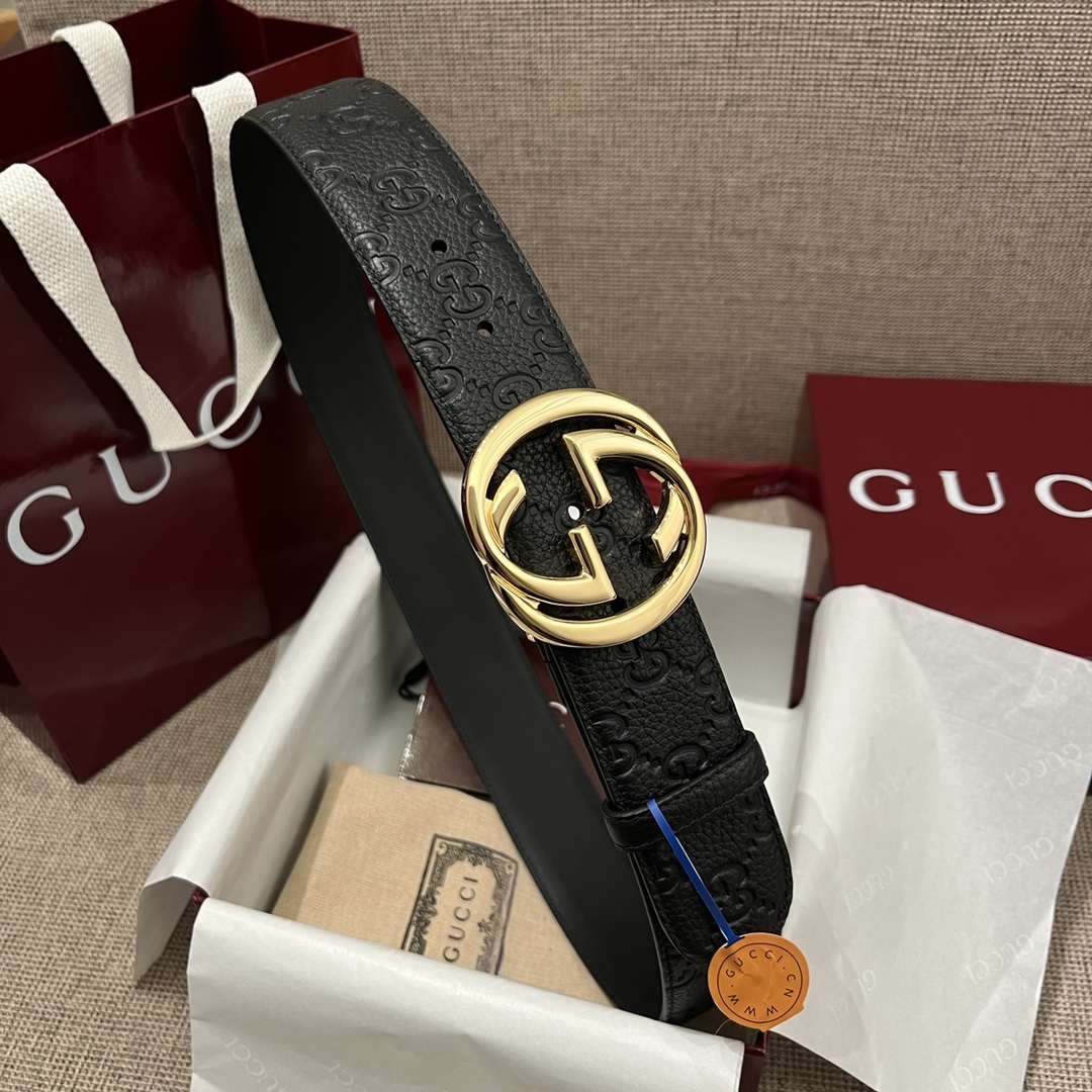 Gucci Male Basic Belt Cow Leather