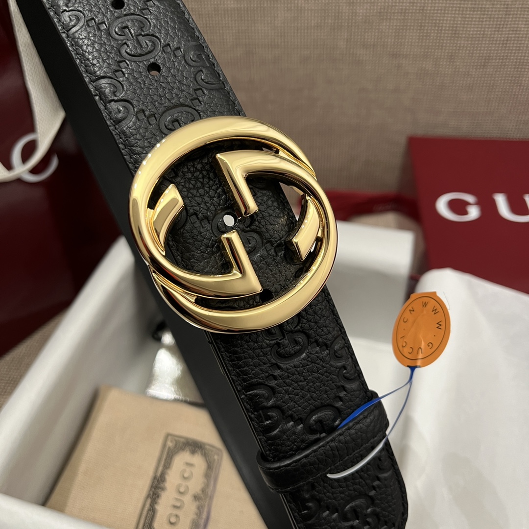 Gucci Male Basic Belt Cow Leather