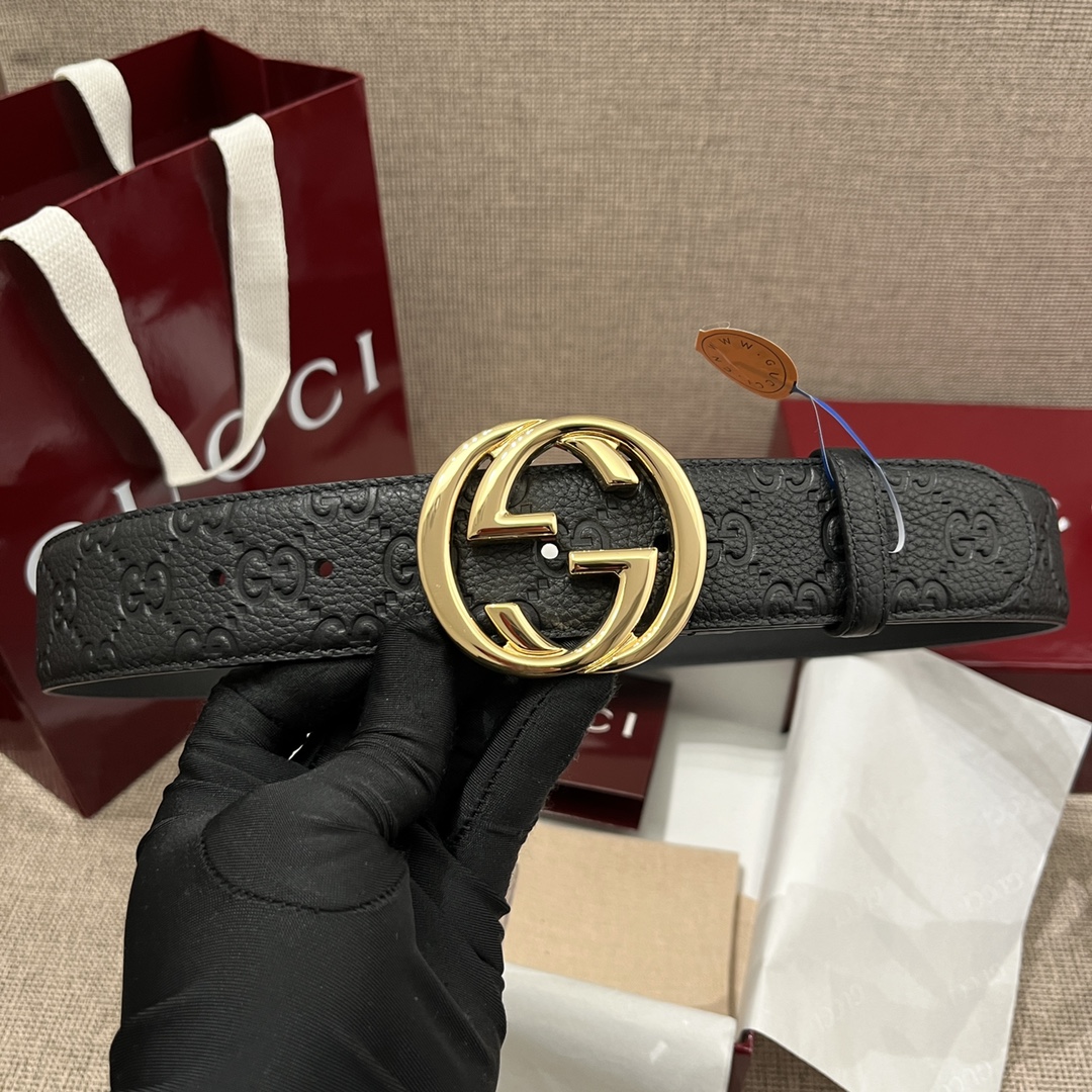 Gucci Male Basic Belt Cow Leather