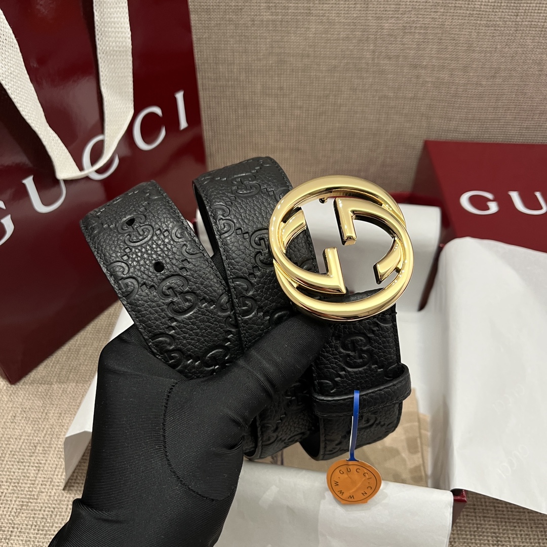 Gucci Male Basic Belt Cow Leather